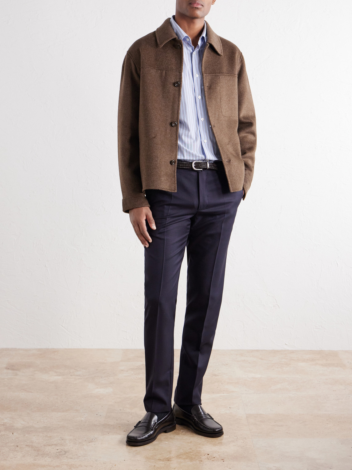 Glanshirt Striped Cotton-Poplin Shirt
