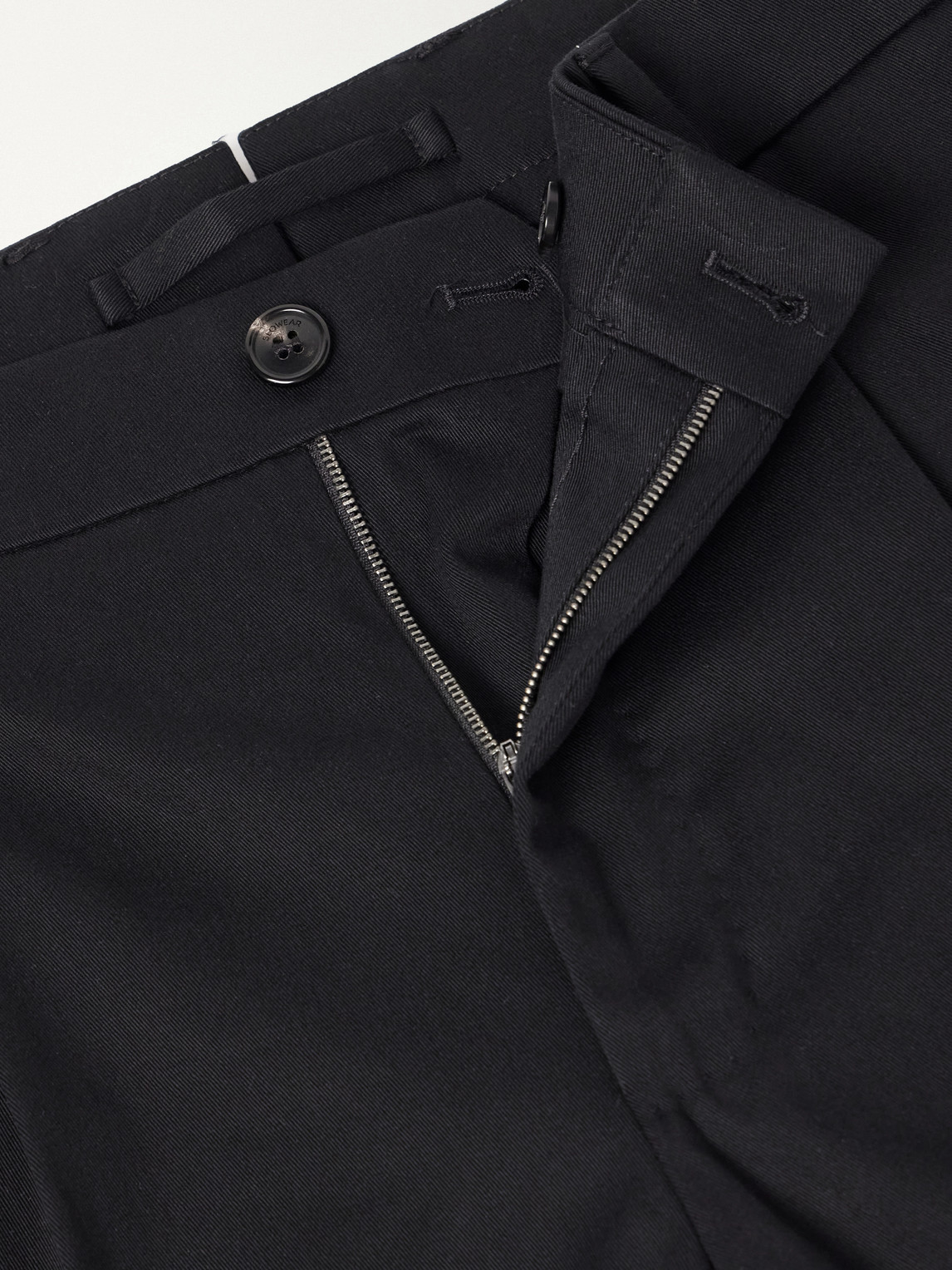 Incotex Tapered Pleated Cotton-Blend Gabardine Suit Trousers