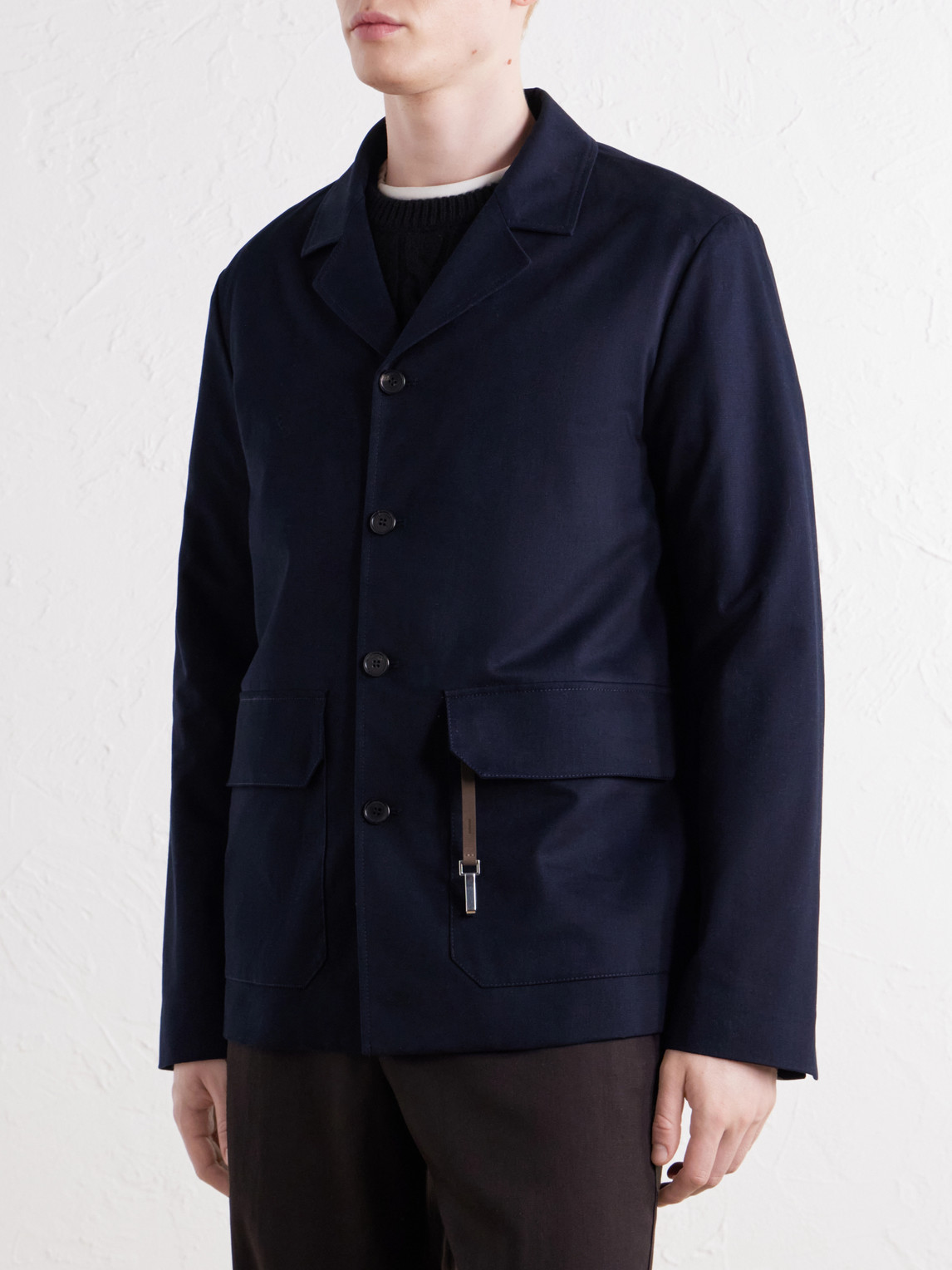 Cotton And Cashmere-Blend Gabardine Blouson Jacket