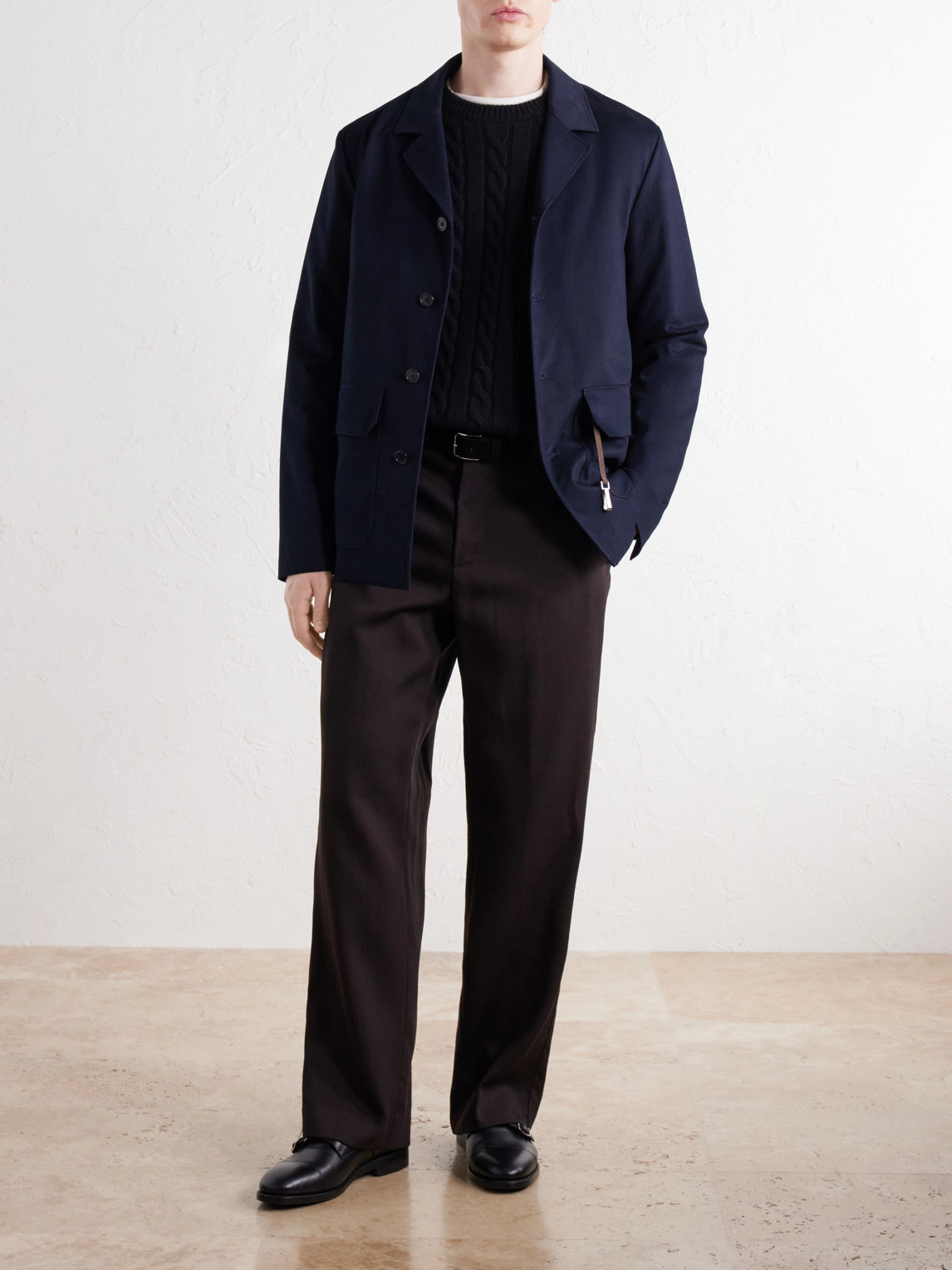 Cotton And Cashmere-Blend Gabardine Blouson Jacket