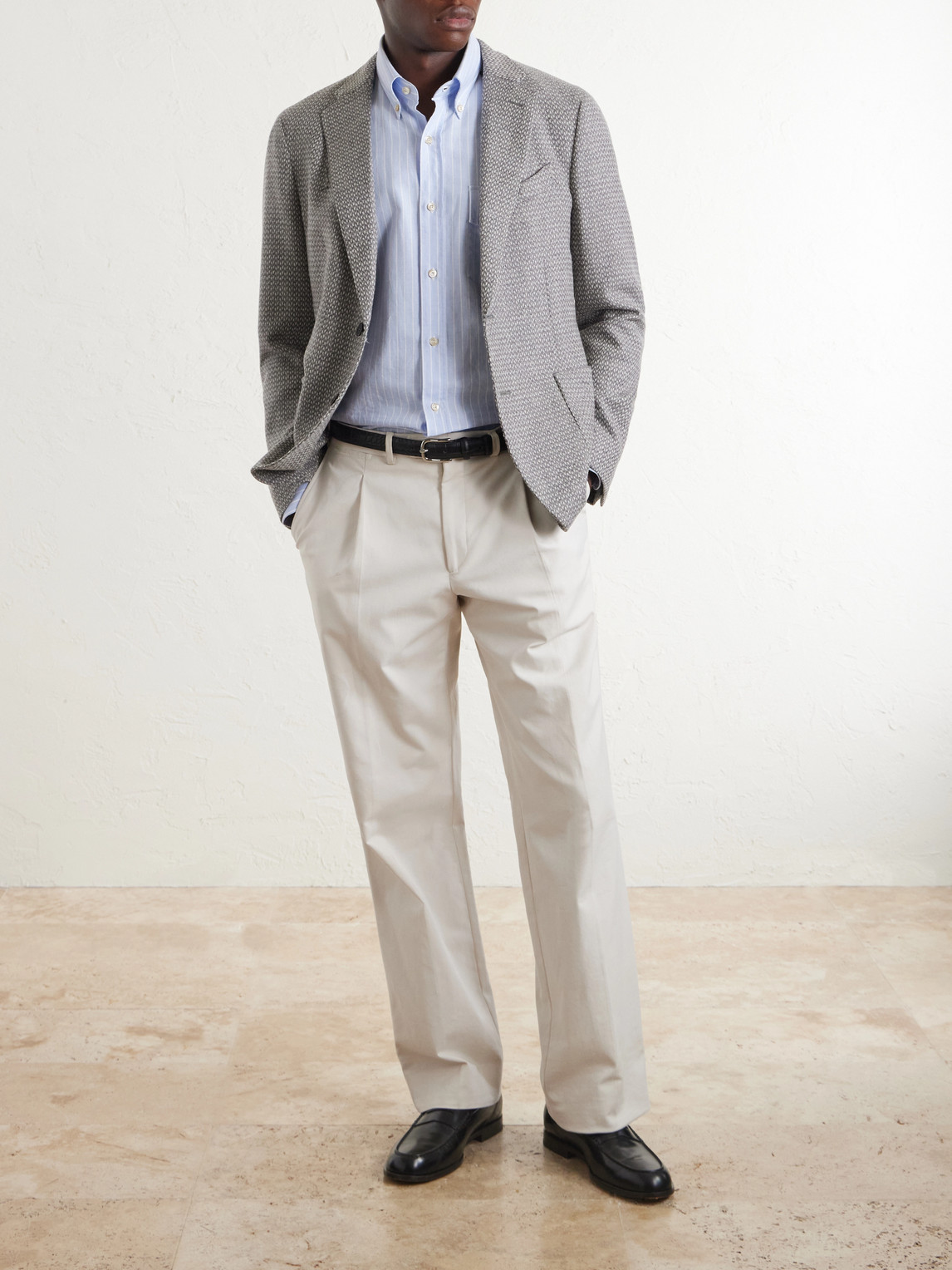 Incotex Wool And Cashmere-Blend Blazer