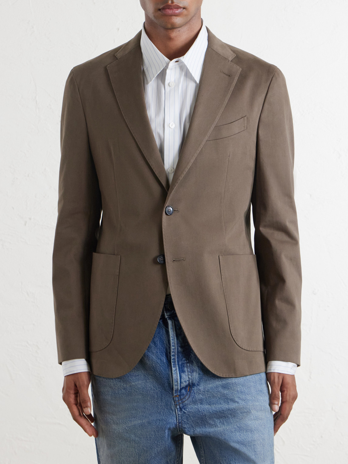 Slowear Stretch-Cotton Gabardine Blazer - Men | Thumbnail 3 Slowear Stretch-Cotton Gabardine Blazer - Men | Thumbnail 3