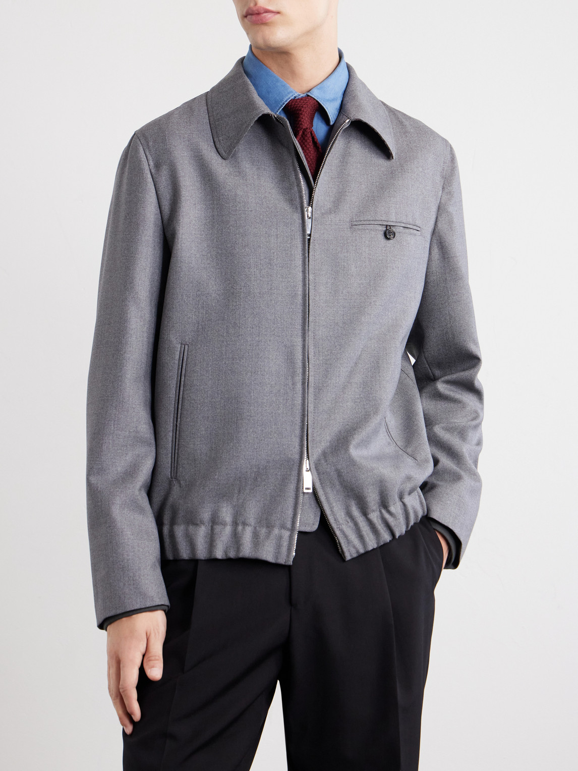 Montedoro Il Primo Wool-Canvas Bomber Jacket