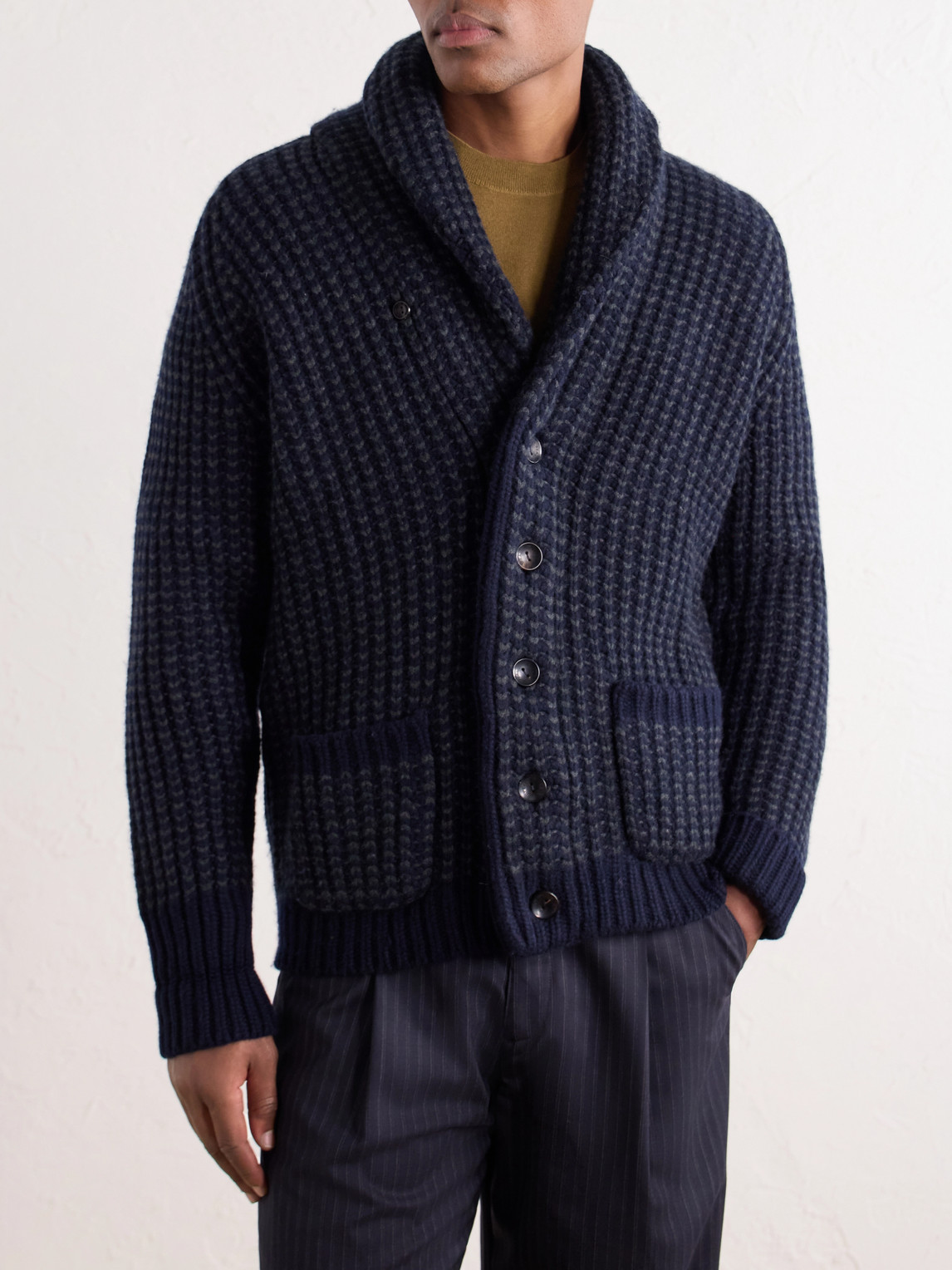 Kensington Shawl-Collar Cashmere Cardigan