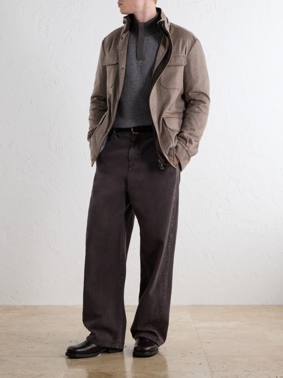Vale Cashmere-Twill Jacket