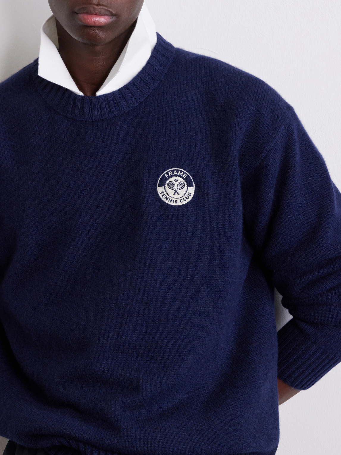 Logo-Embroidered Cashmere Sweater