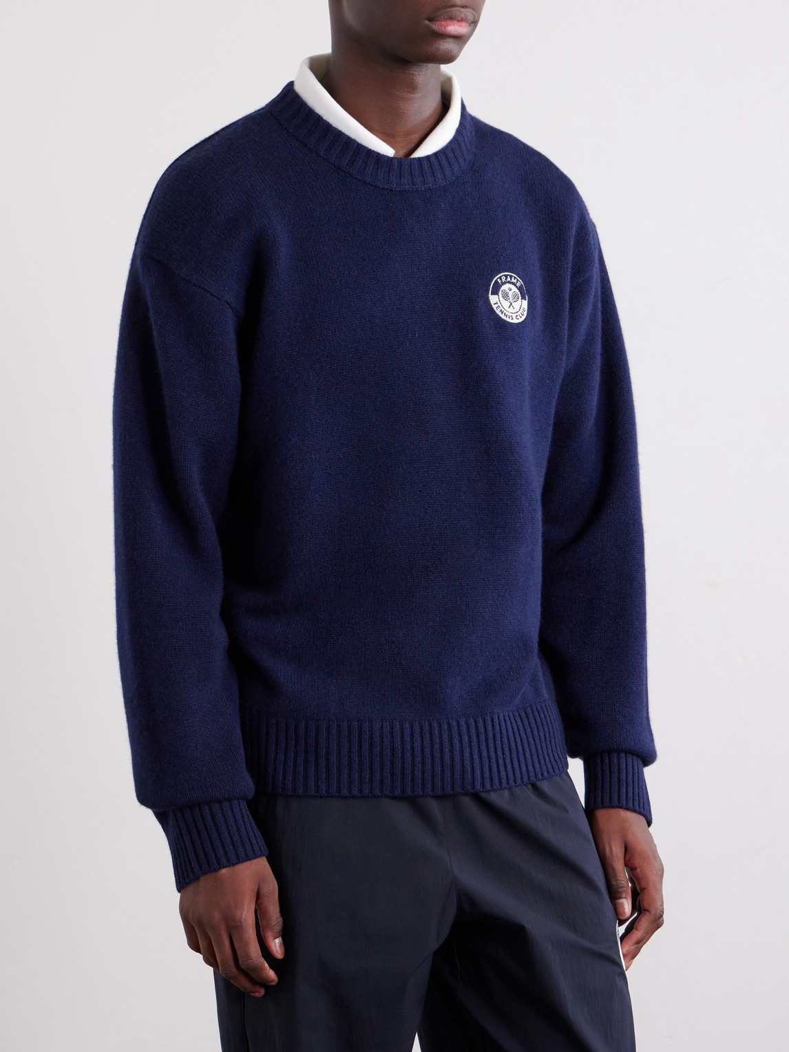 Logo-Embroidered Cashmere Sweater