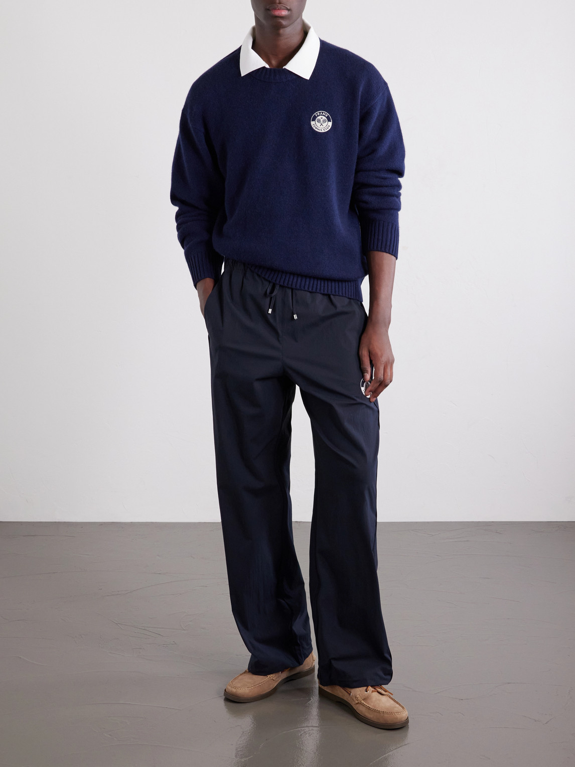 Logo-Embroidered Cashmere Sweater
