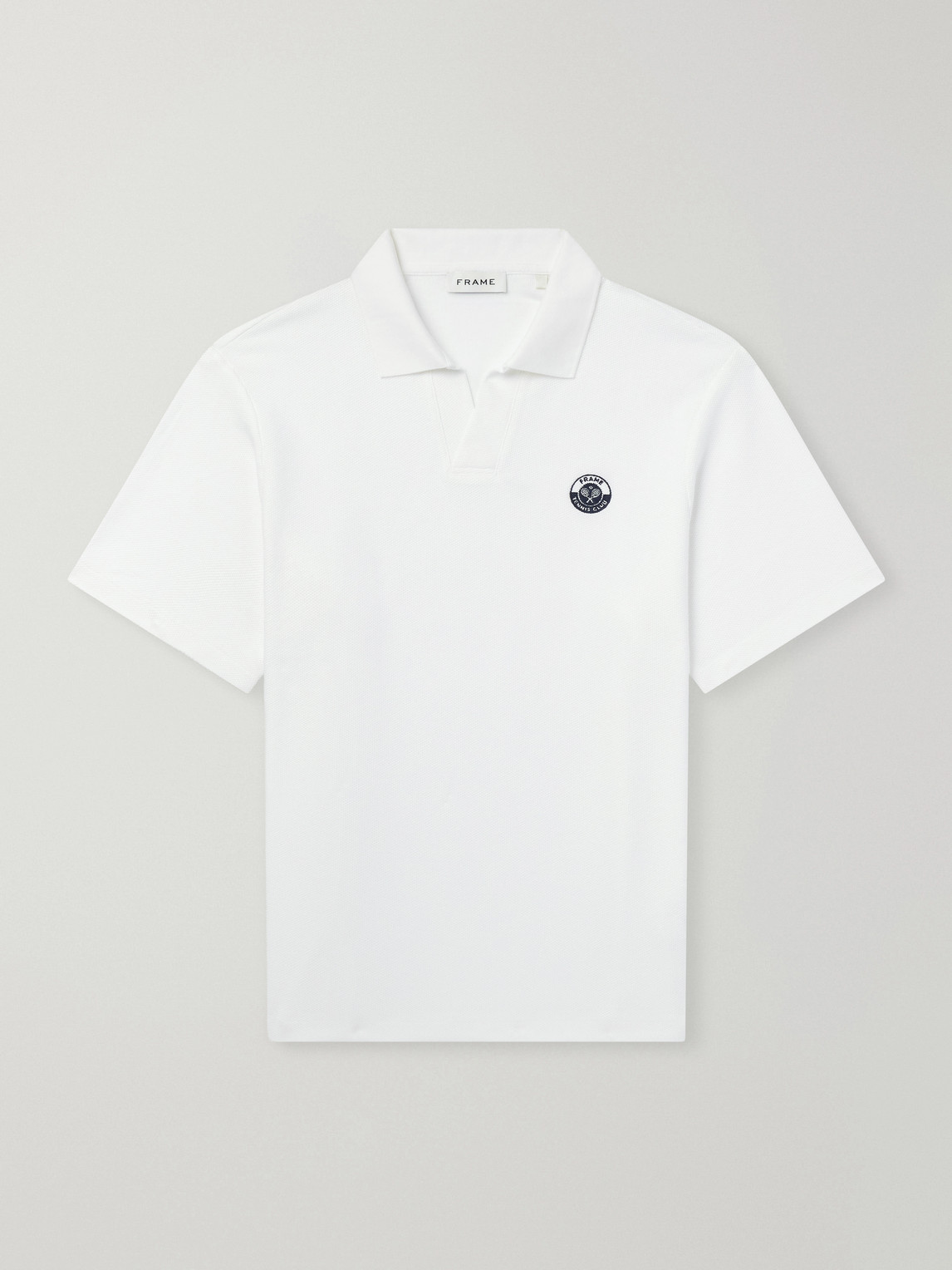 FRAME – Logo-Embroidered Cotton-Piqué Polo Shirt