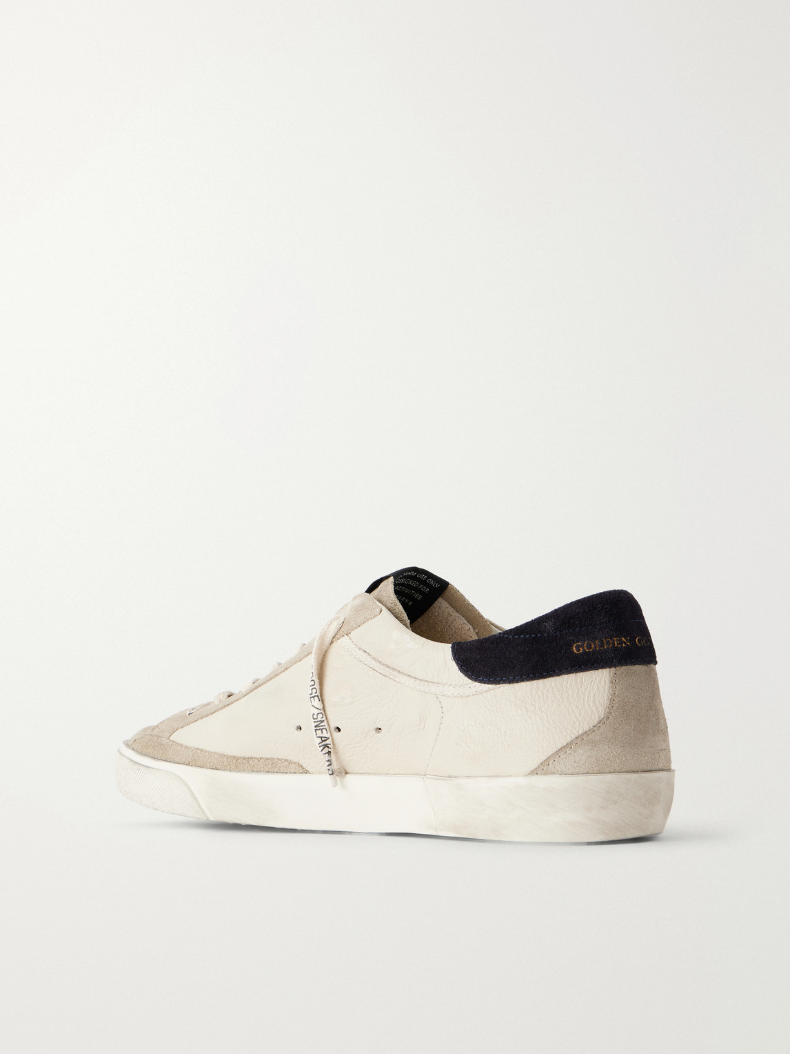 Super-Star Distressed Suede -Trimmed Sneakers