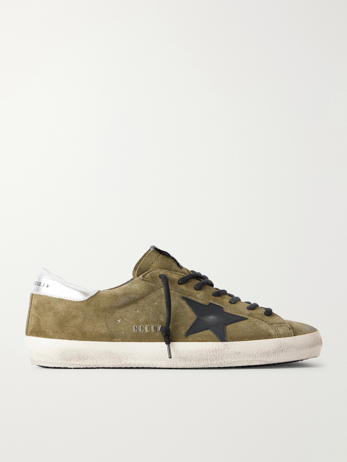 Golden Goose Super-Star Distressed Leather-Trimmed Suede Sneakers - Men | Thumbnail 6 Golden Goose Super-Star Distressed Leather-Trimmed Suede Sneakers - Men | Thumbnail 6