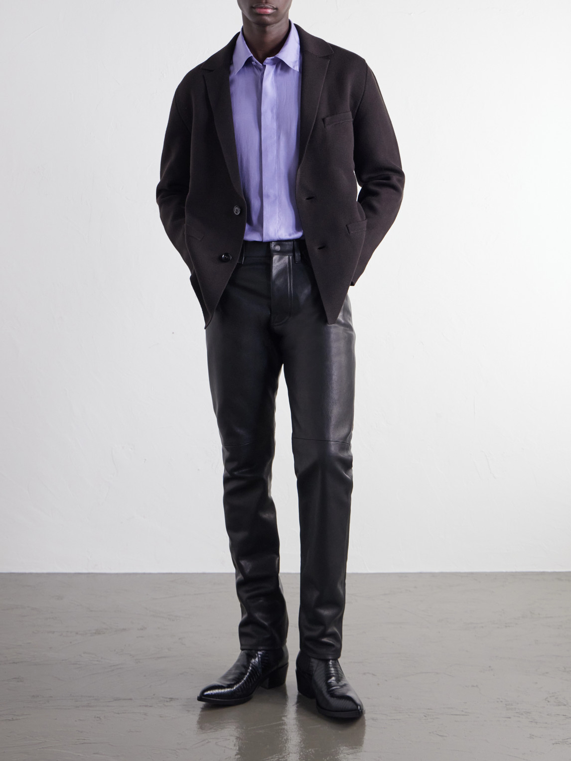 Cotton And Silk-Blend Twill Shirt