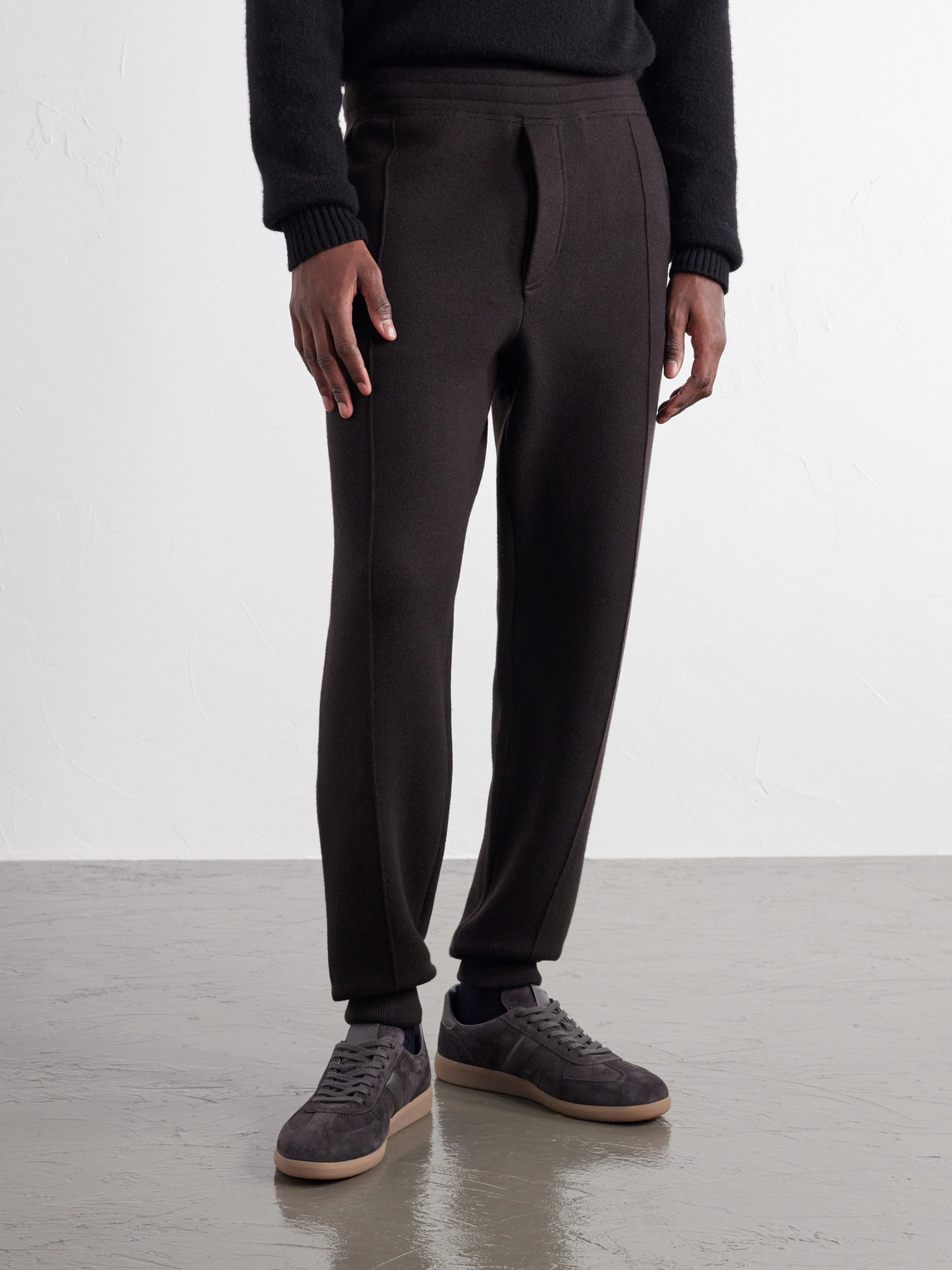 Tapered Wool-Jersey Sweatpants
