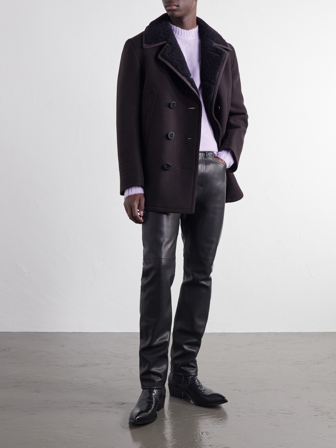 Shearling And Leather