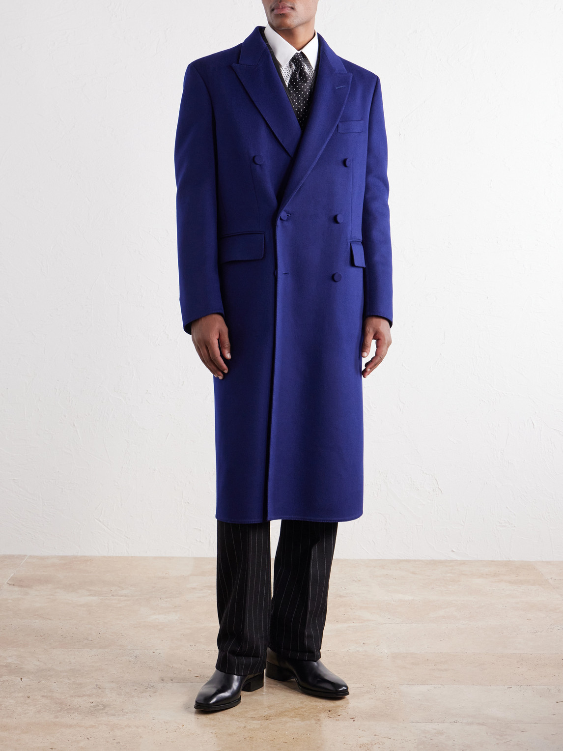 Double-Breasted Brushed Wool And Cashmere-Blend Felt Coat