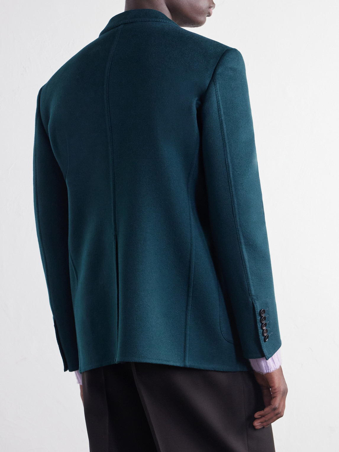 Woven Cashmere Blazer
