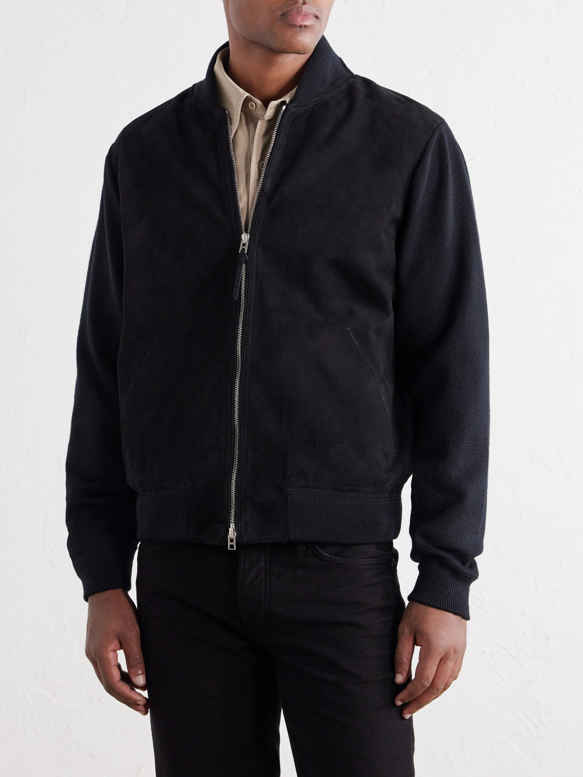 And Milano Stitch Wool Bomber Jacket