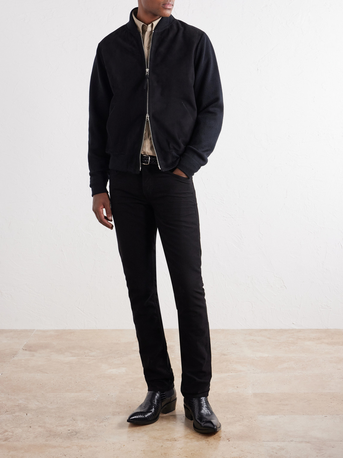 And Milano Stitch Wool Bomber Jacket