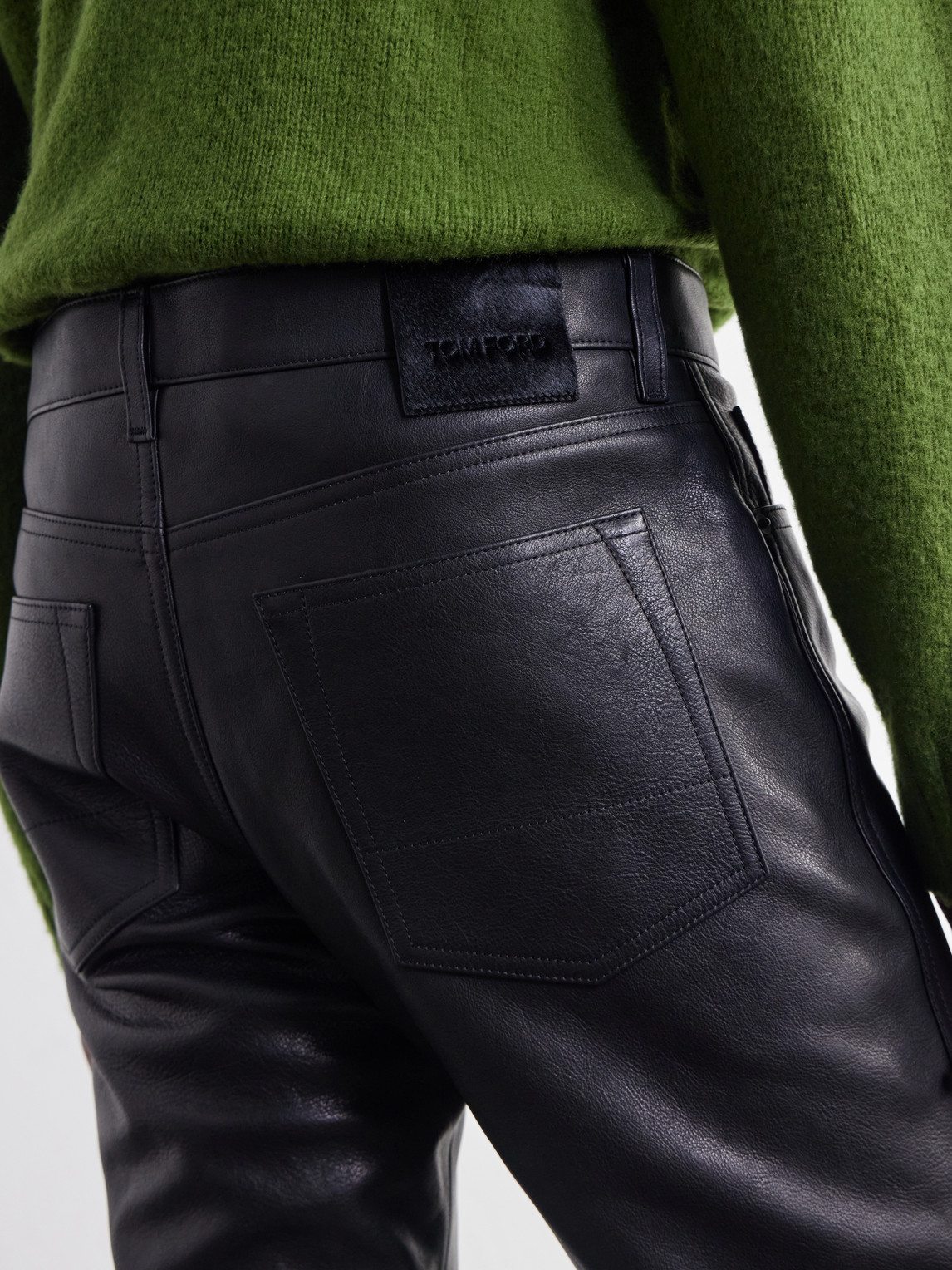 Leather Trousers Slim-Fit