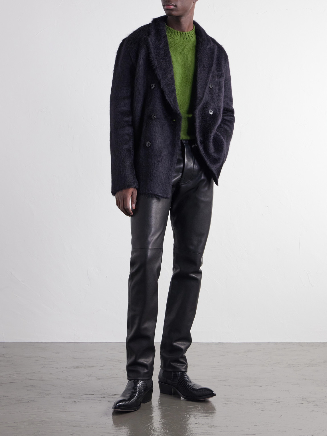 Leather Trousers Slim-Fit