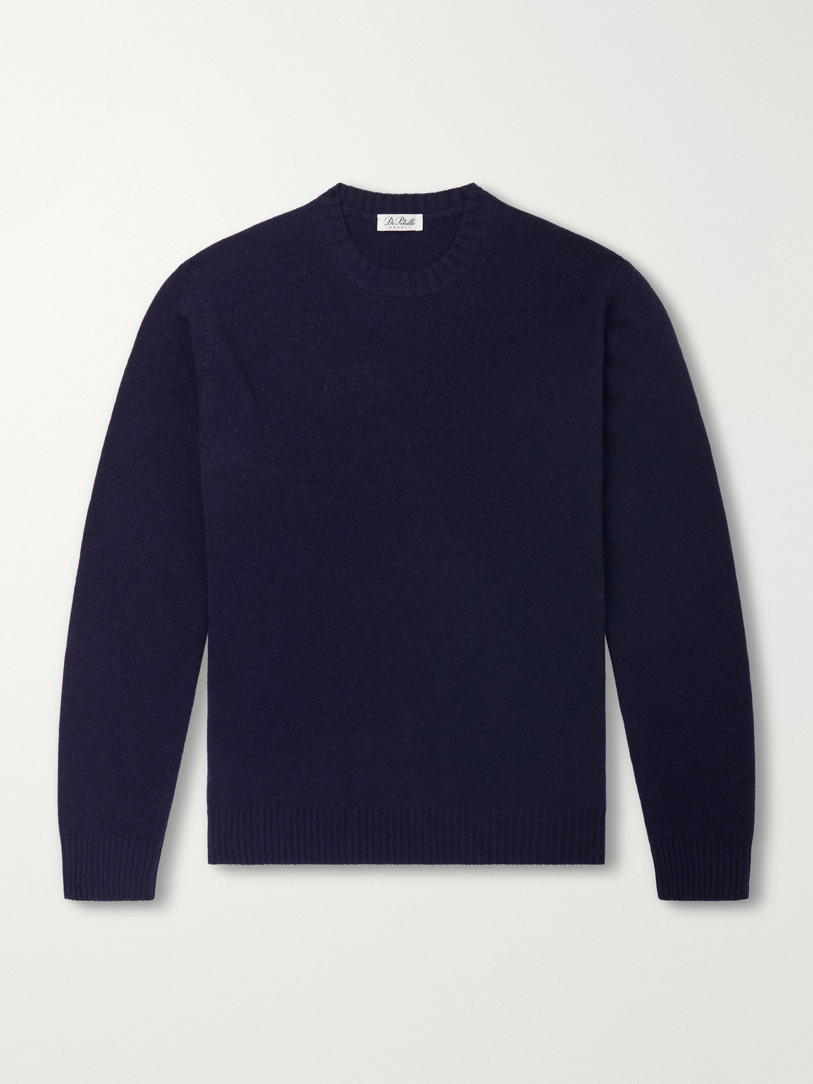 De Petrillo Merino Wool And Cashmere-blend Sweater In Blue
