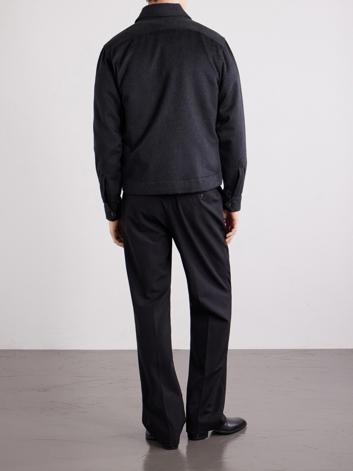 And Cashmere-Blend Felt Bomber Jacket