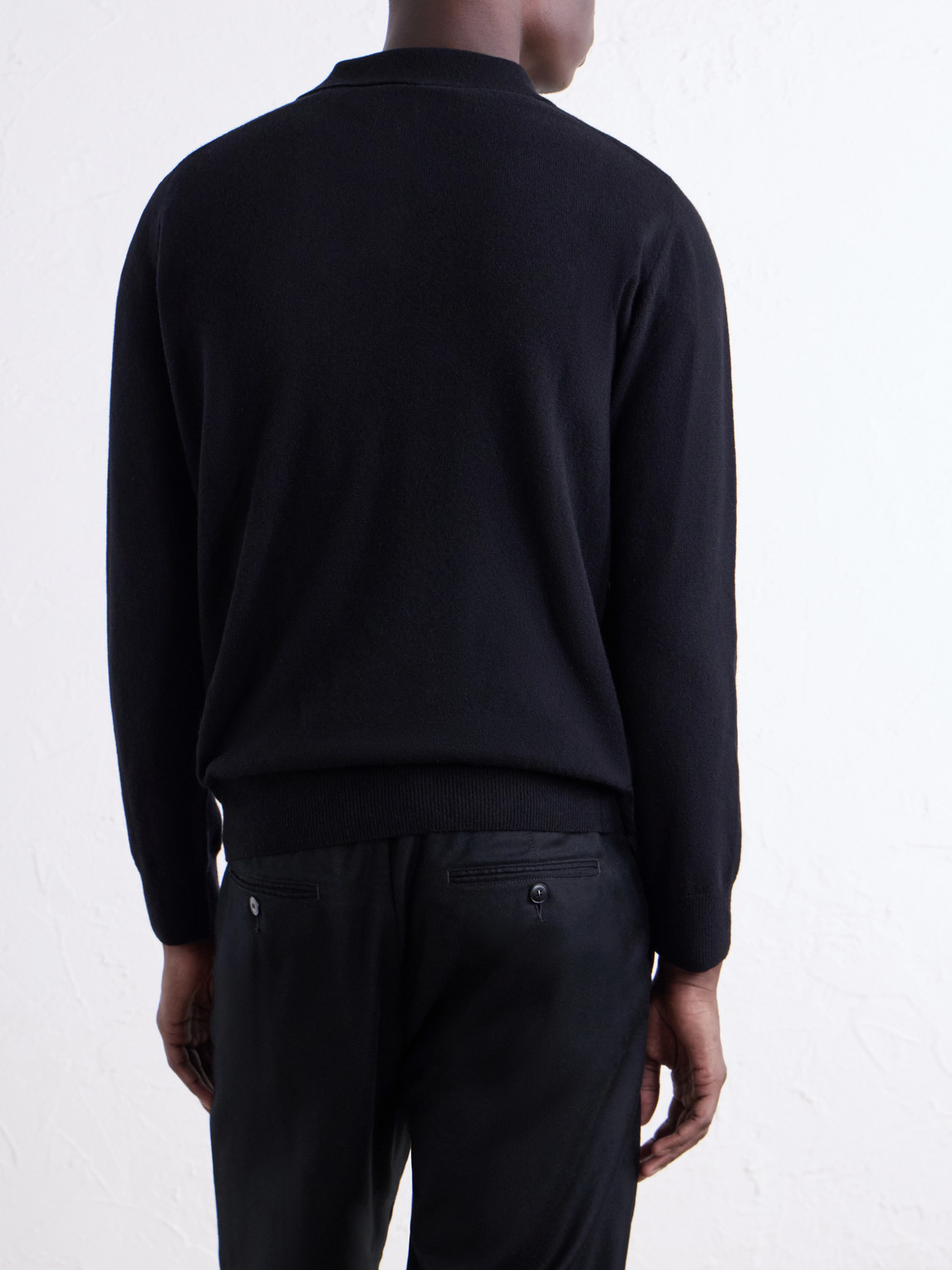 Merino Wool And Cashmere-Blend Polo Shirt