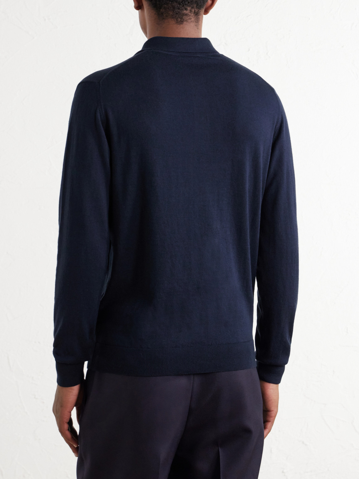 Cotton And Cashmere-Blend Polo Shirt