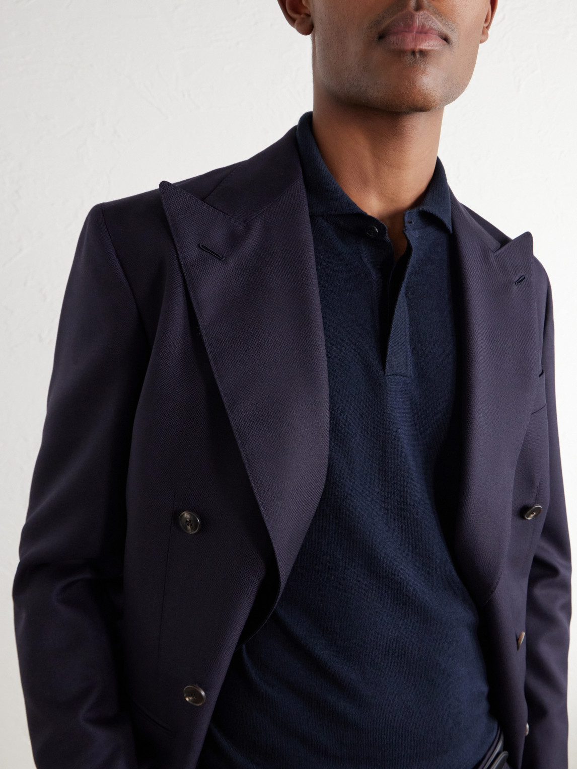 Cotton And Cashmere-Blend Polo Shirt