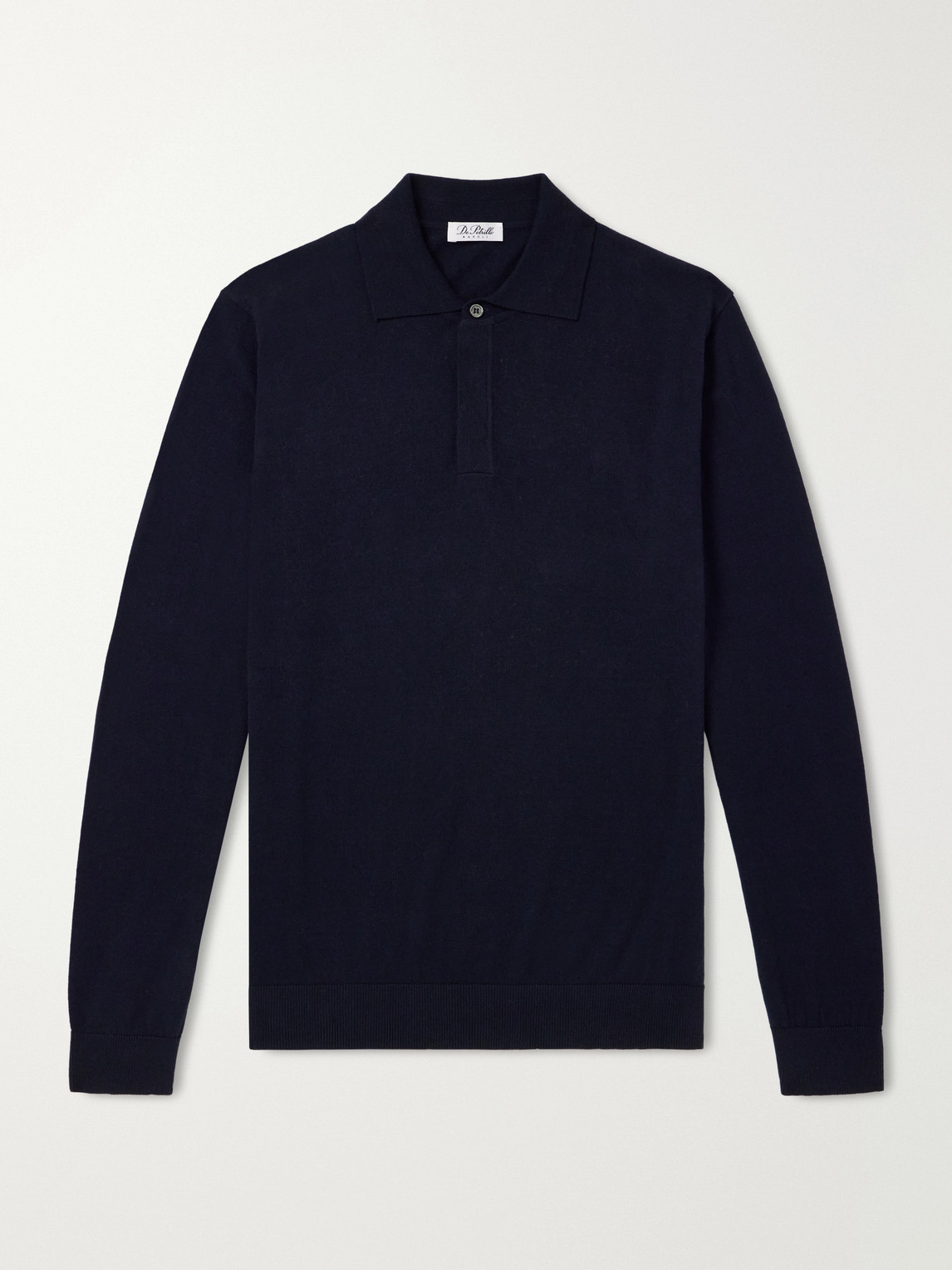 Cotton And Cashmere-Blend Polo Shirt