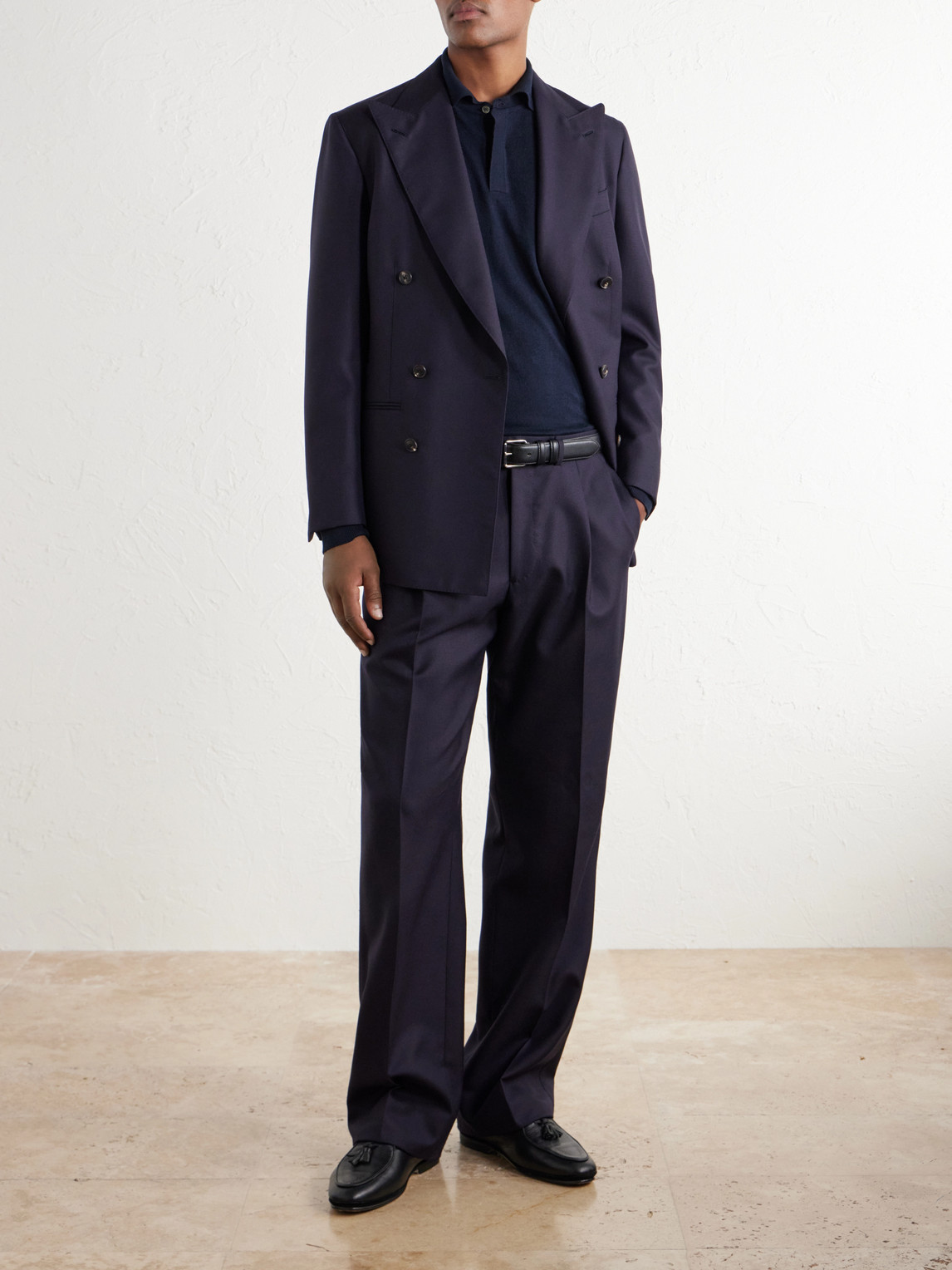 Cotton And Cashmere-Blend Polo Shirt