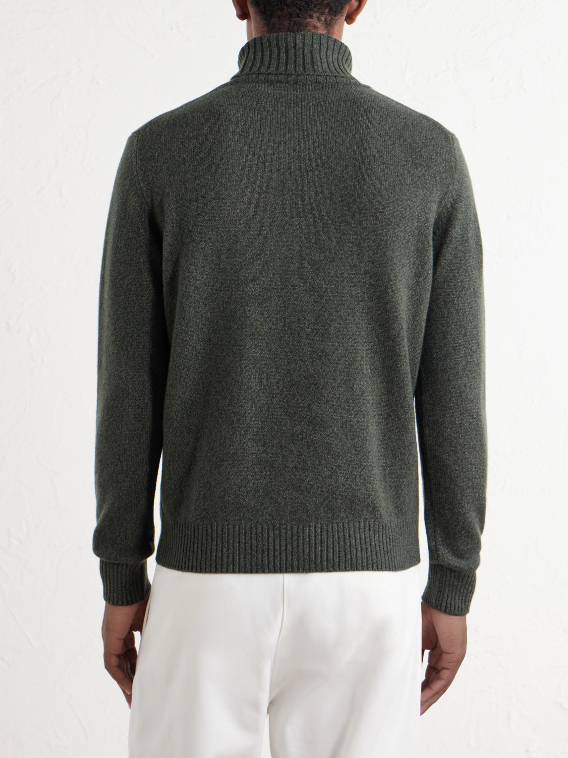 Merino Wool And Cashmere-Blend Rollneck Sweater
