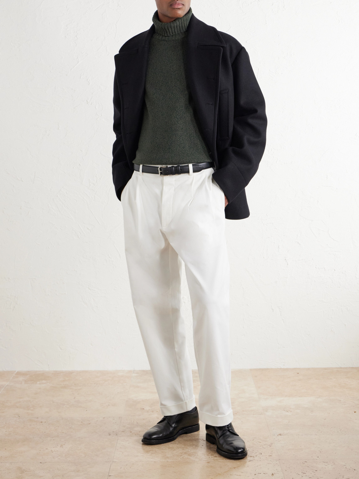 Merino Wool And Cashmere-Blend Rollneck Sweater