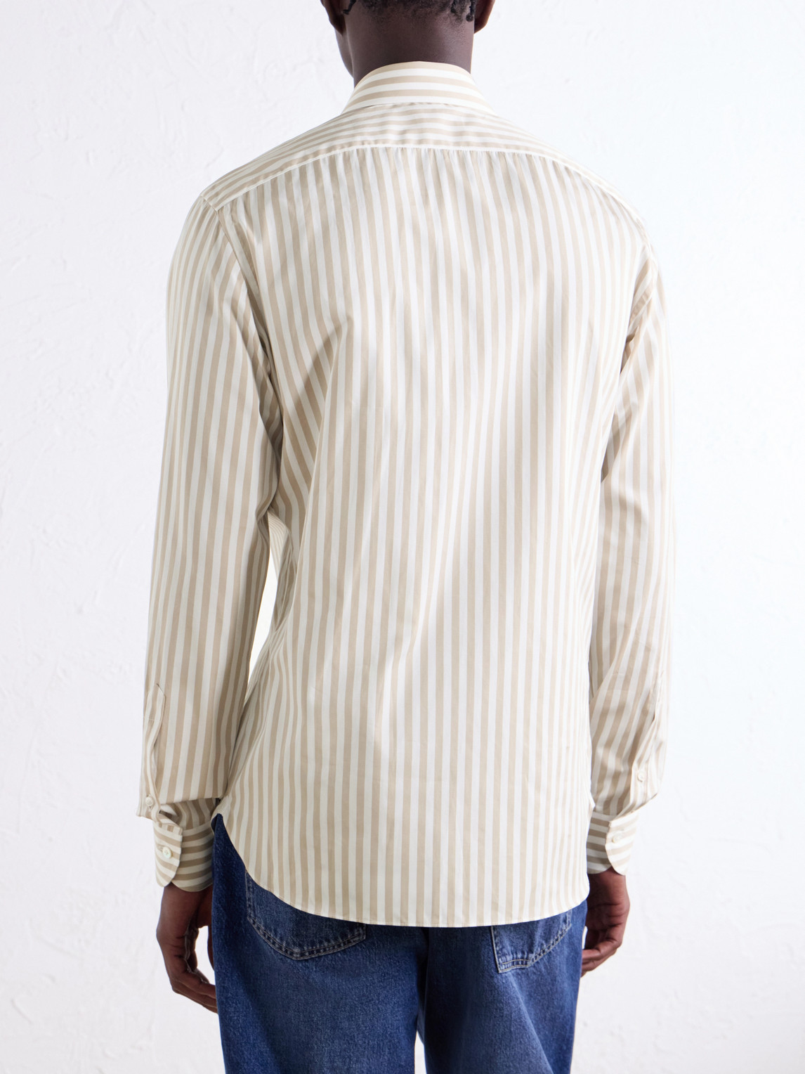 Striped Cotton-Poplin Shirt