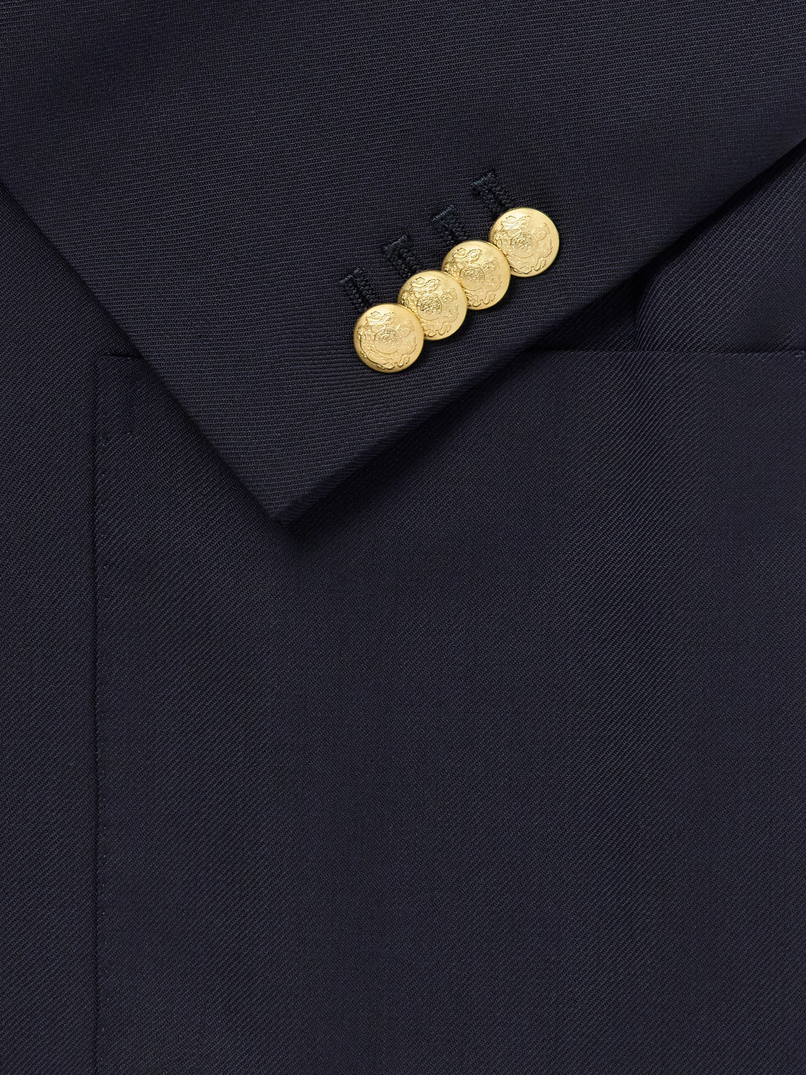 Vesuvio Double-Breasted Wool-Twill Suit Jacket