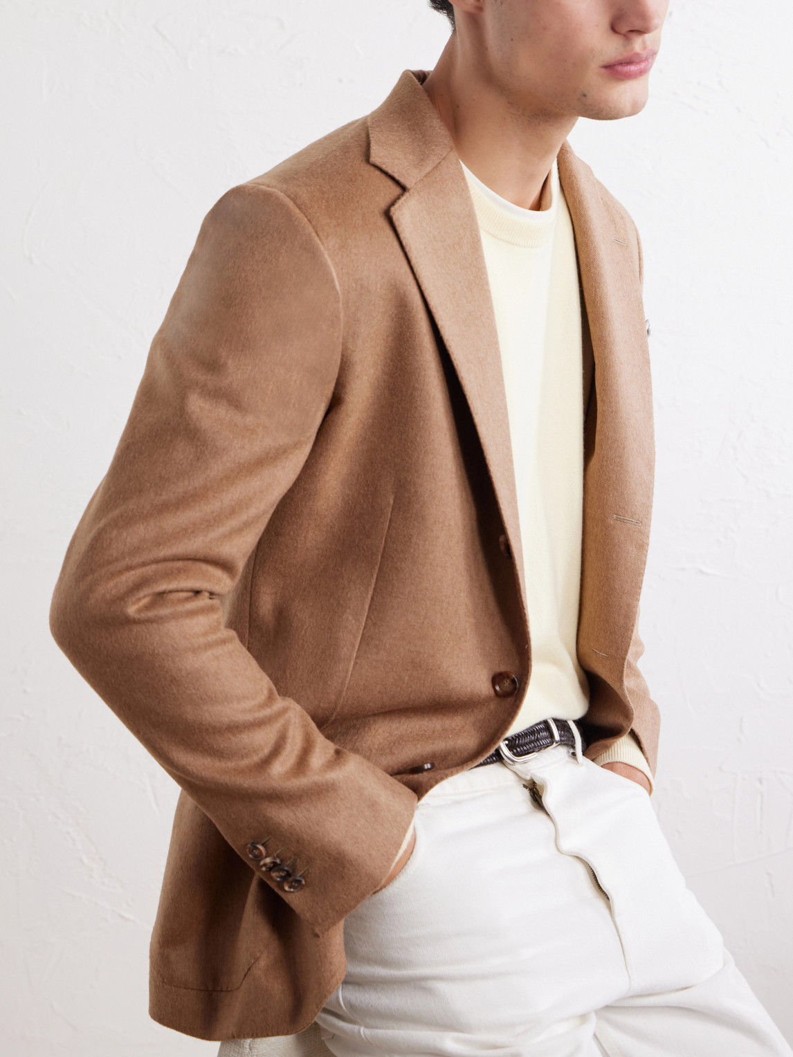 Posillipo Brushed Camel Blazer