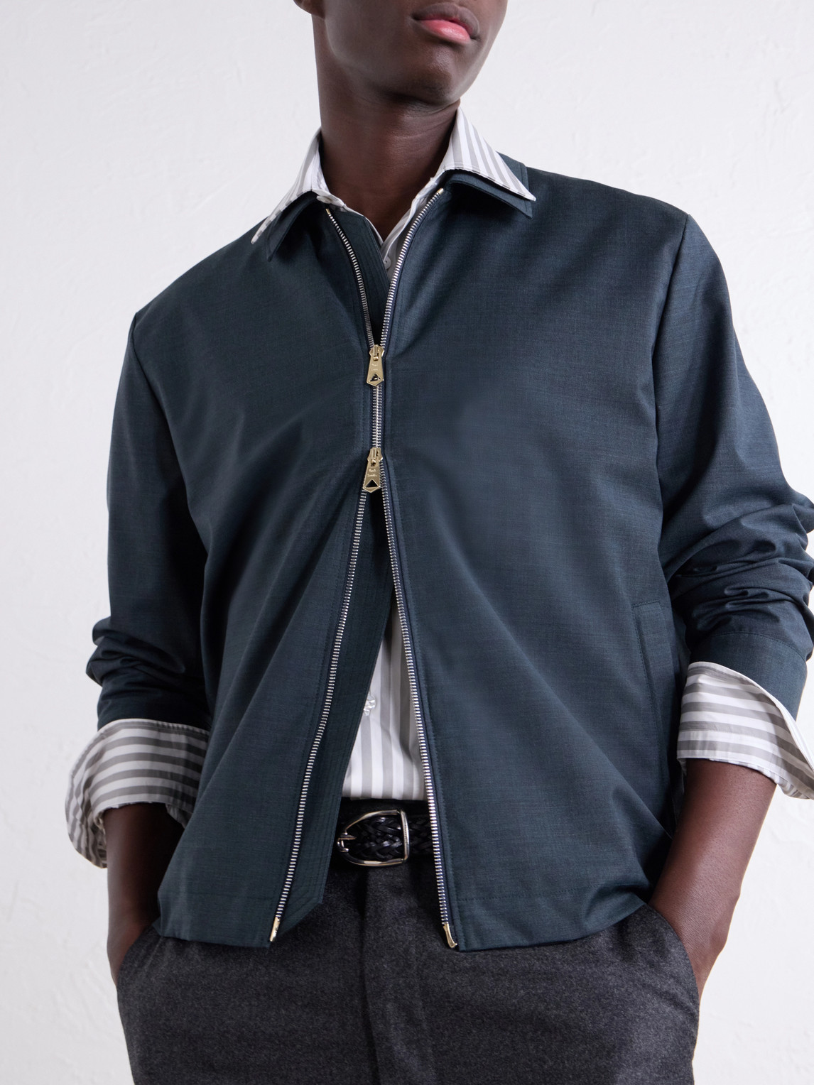 Striped Cotton-Poplin Shirt