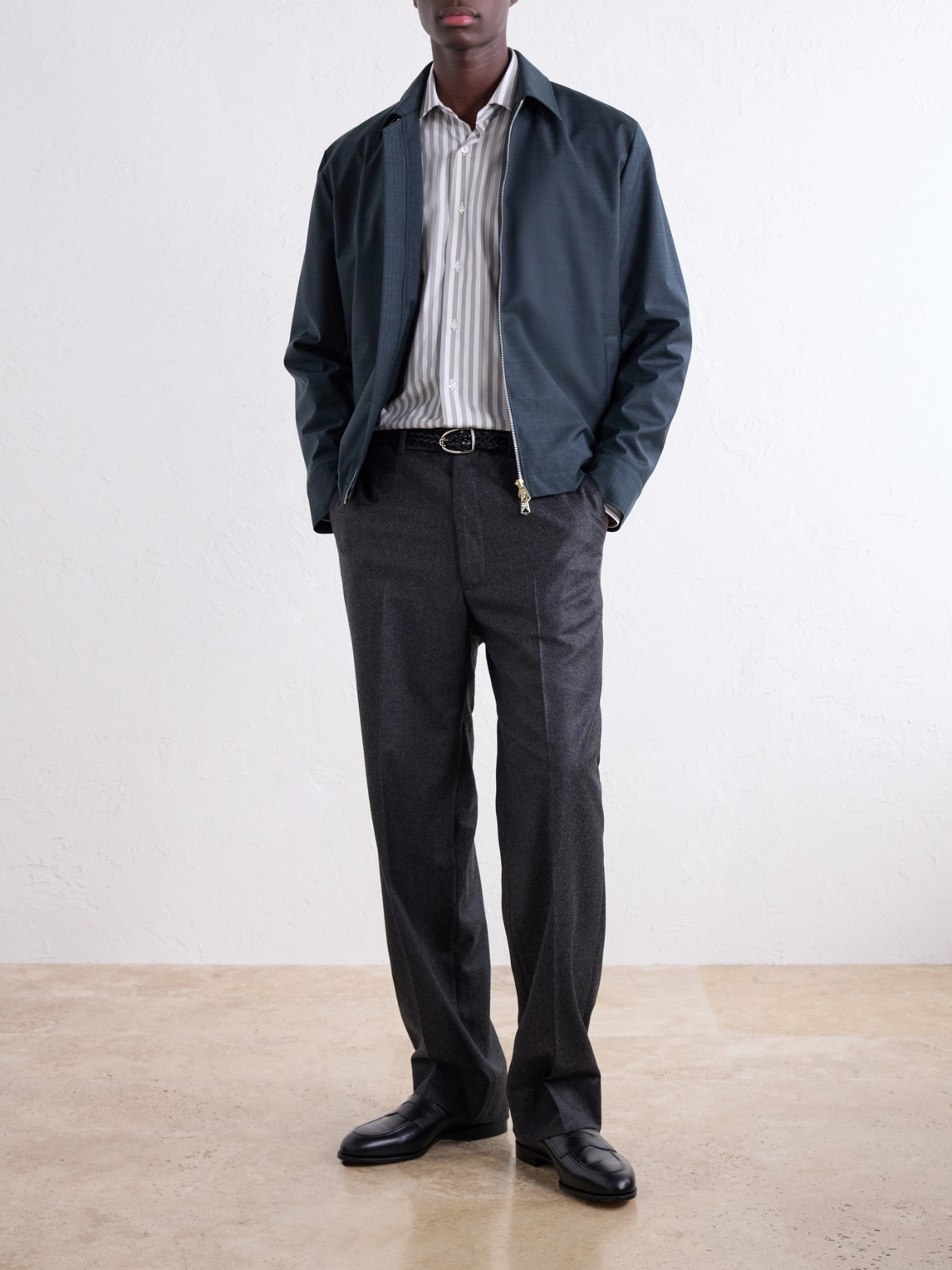 Striped Cotton-Poplin Shirt