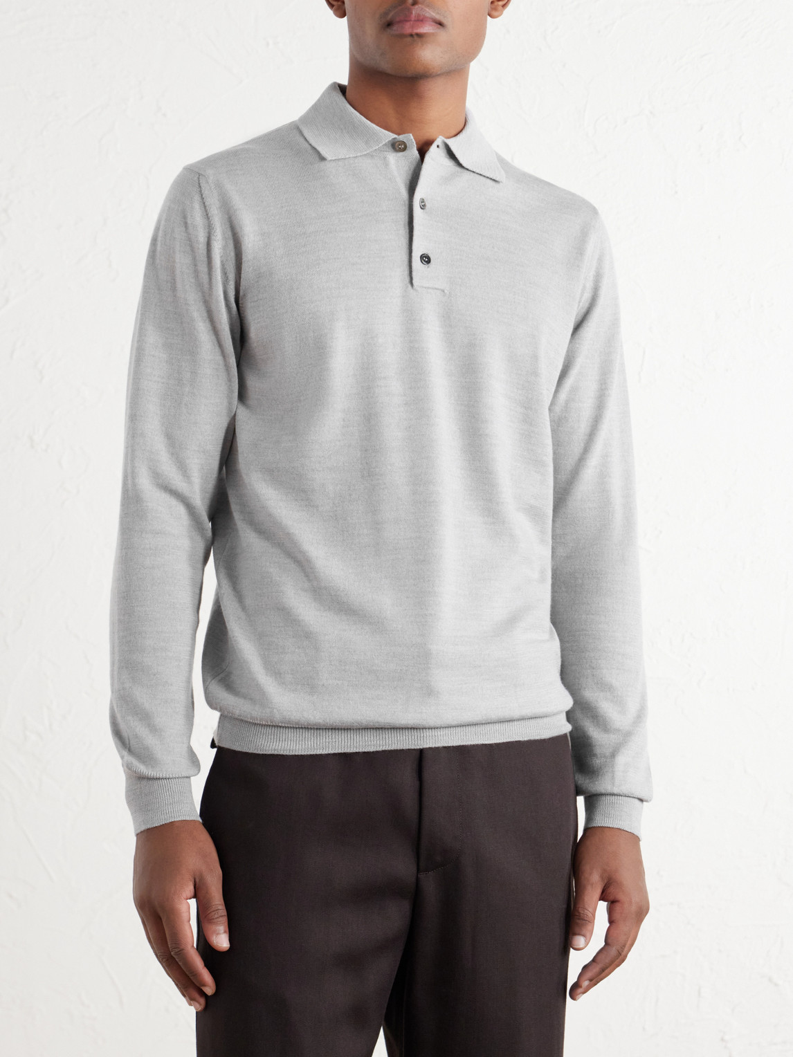 Virgin Wool Polo Shirt