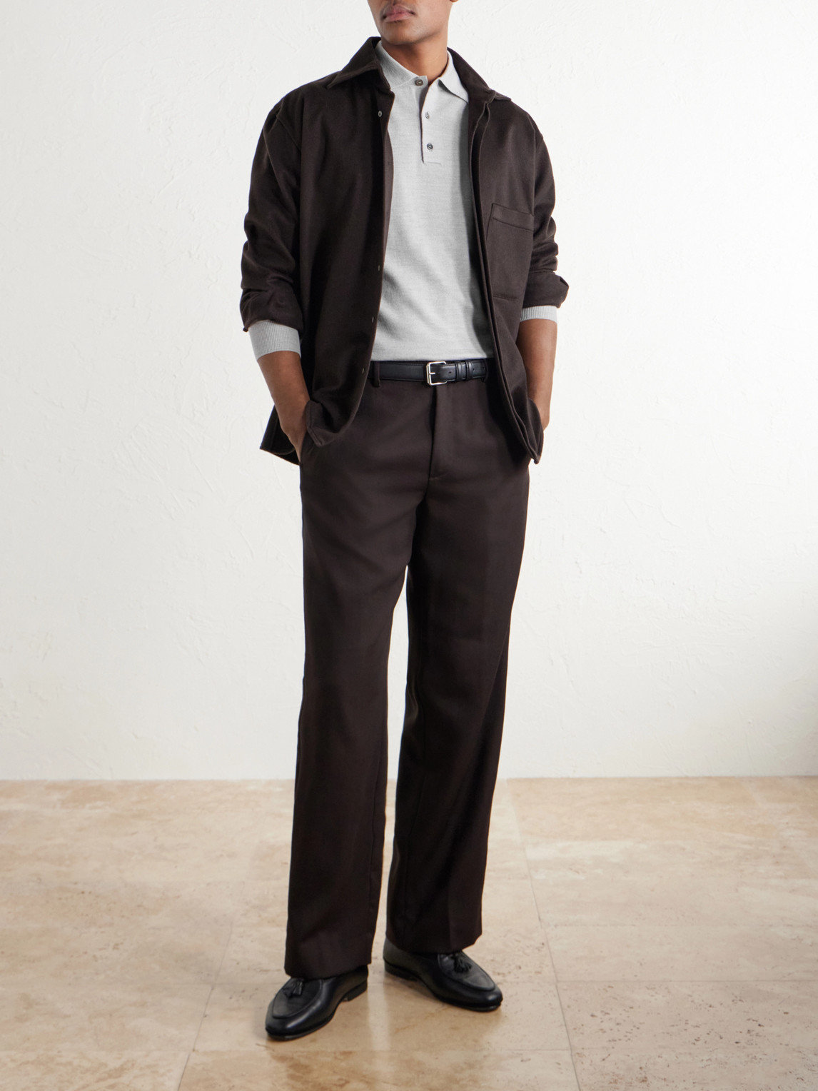 Virgin Wool Polo Shirt
