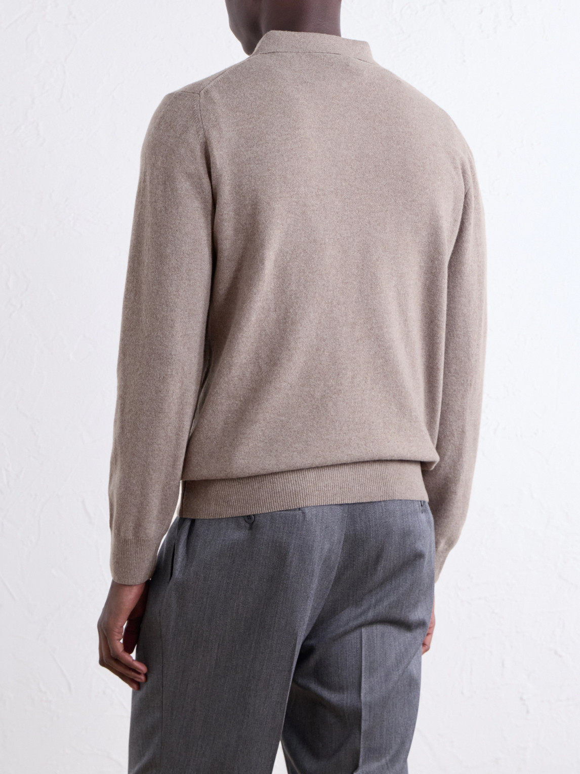 Merino Wool And Cashmere-Blend Polo Shirt