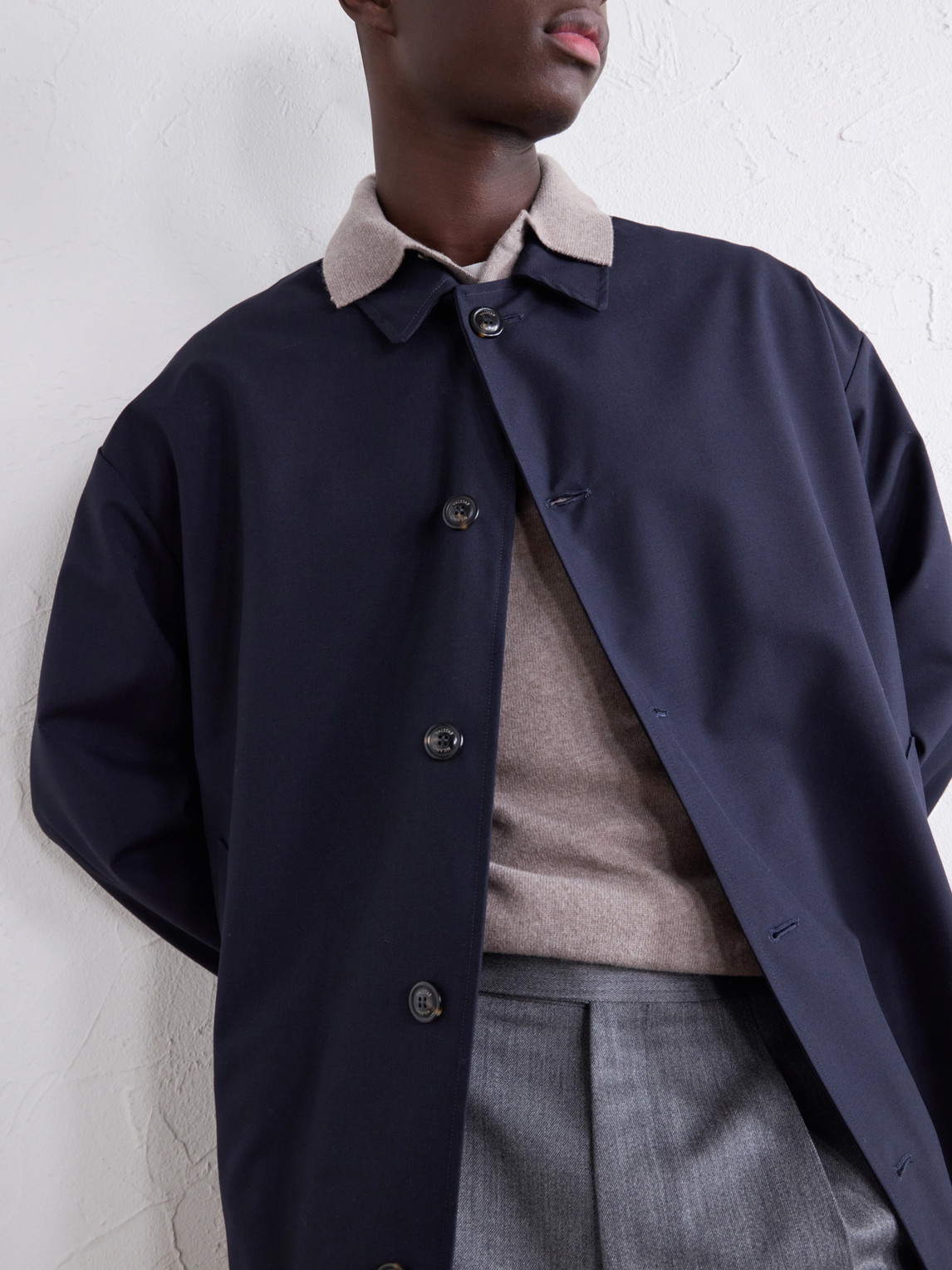 Merino Wool And Cashmere-Blend Polo Shirt