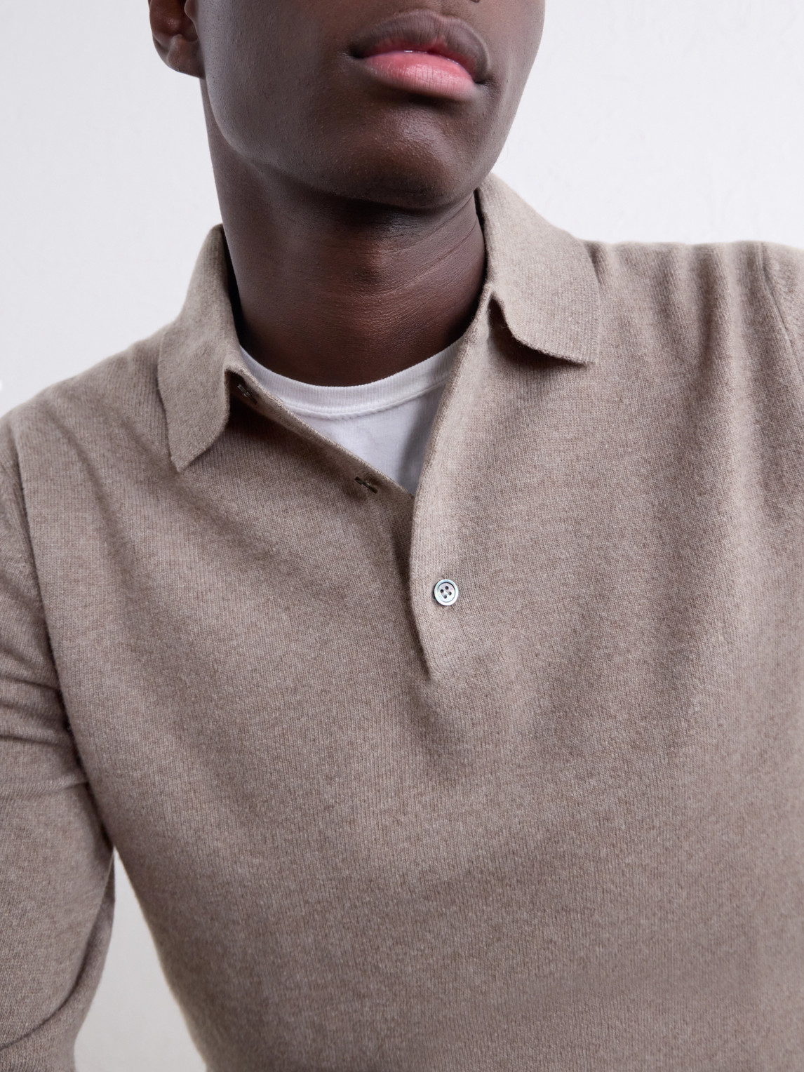 Merino Wool And Cashmere-Blend Polo Shirt