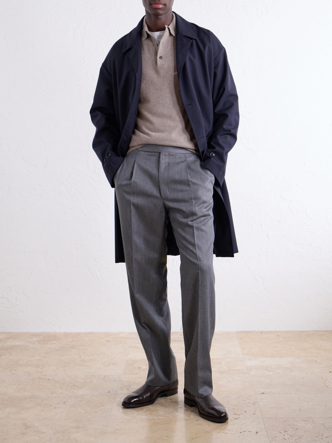 Merino Wool And Cashmere-Blend Polo Shirt