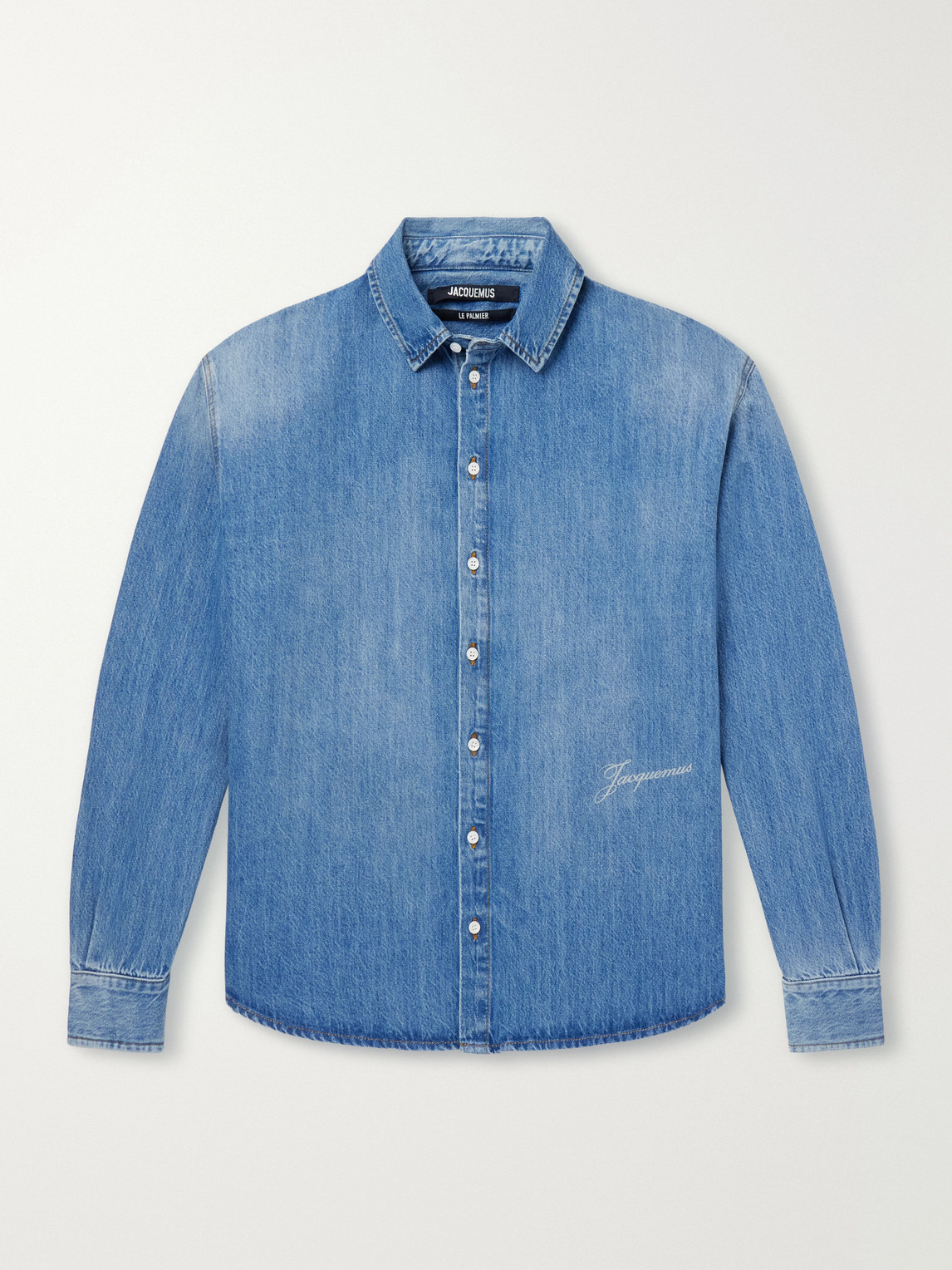 Logo-Printed Denim Shirt