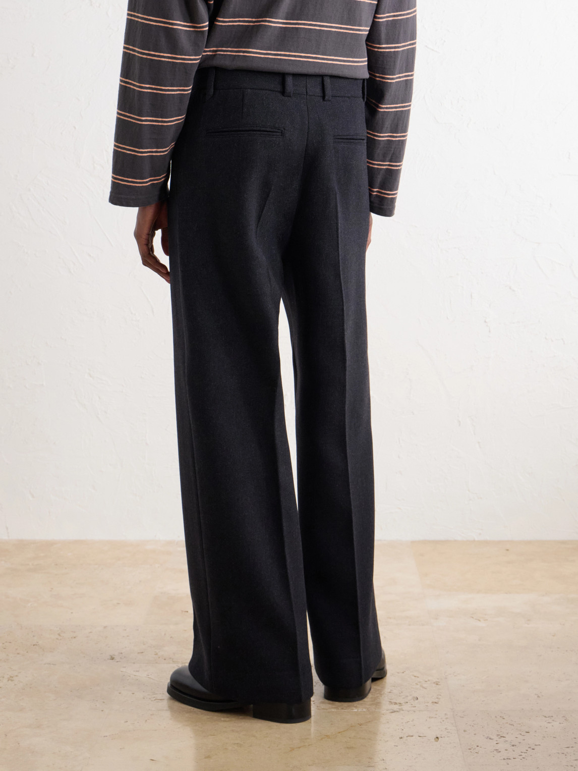 Tempo Wide-Leg Wool-Blend Woven Trousers