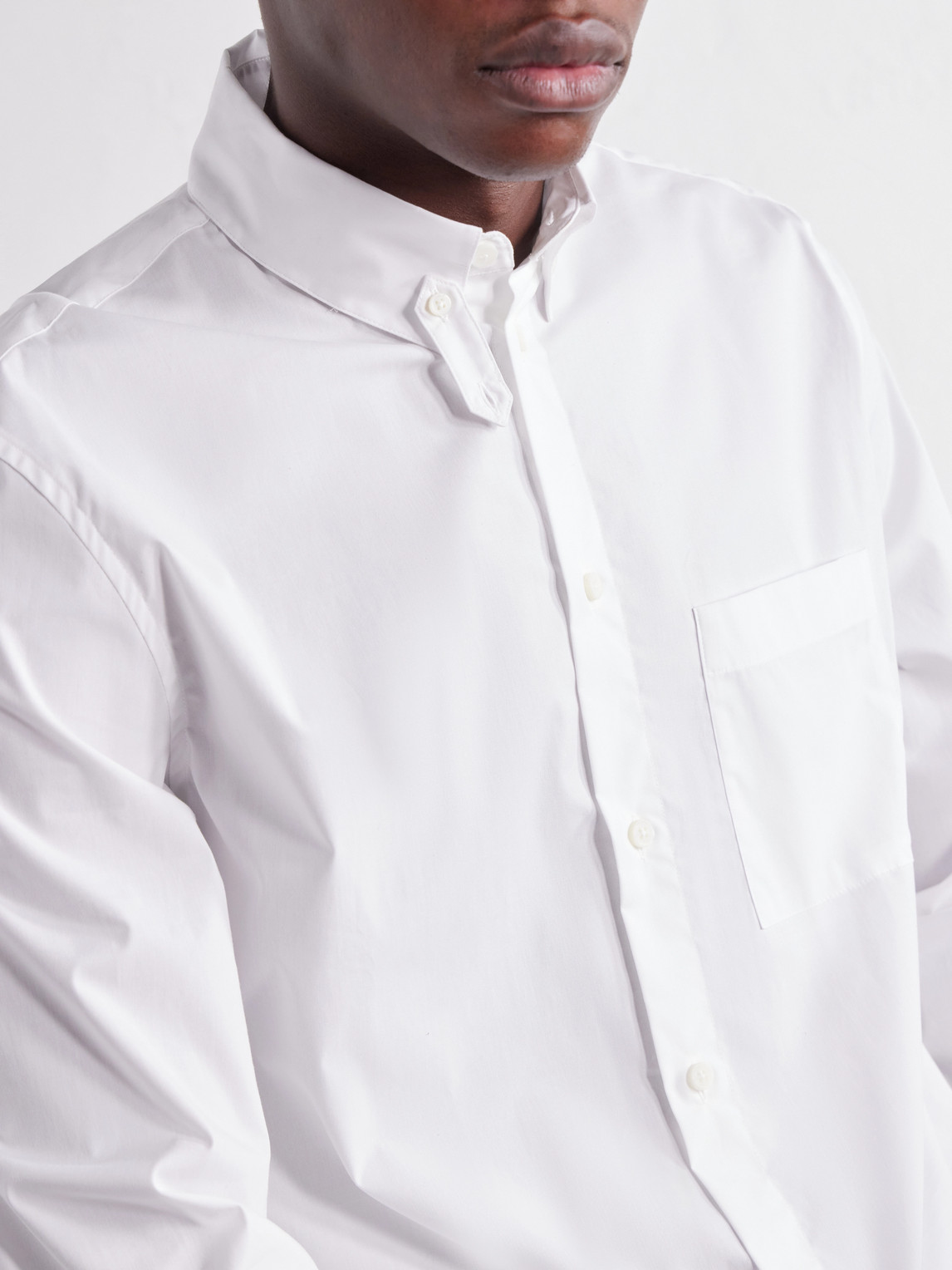 Tailleur Button-Down Collar Stretch-Cotton Poplin Shirt