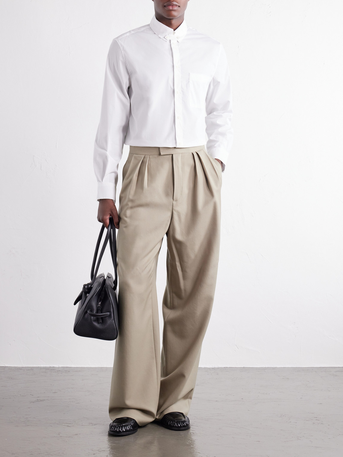 Tailleur Button-Down Collar Stretch-Cotton Poplin Shirt