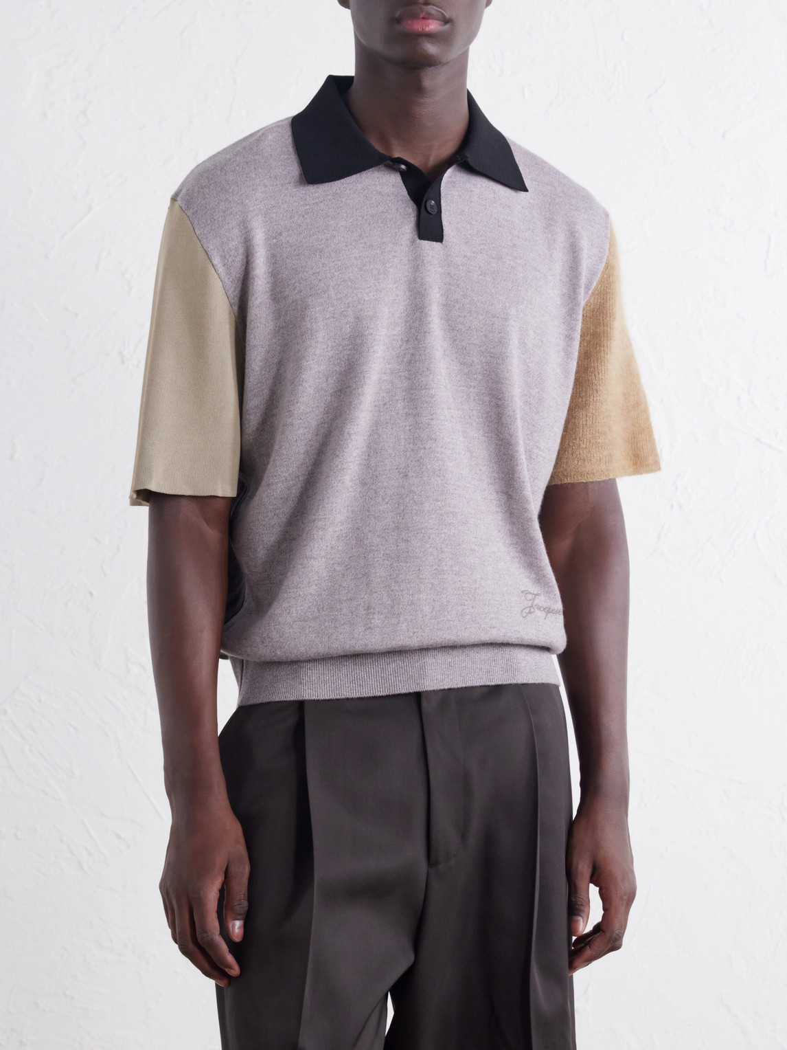 Merino Wool-Blend Polo Shirt