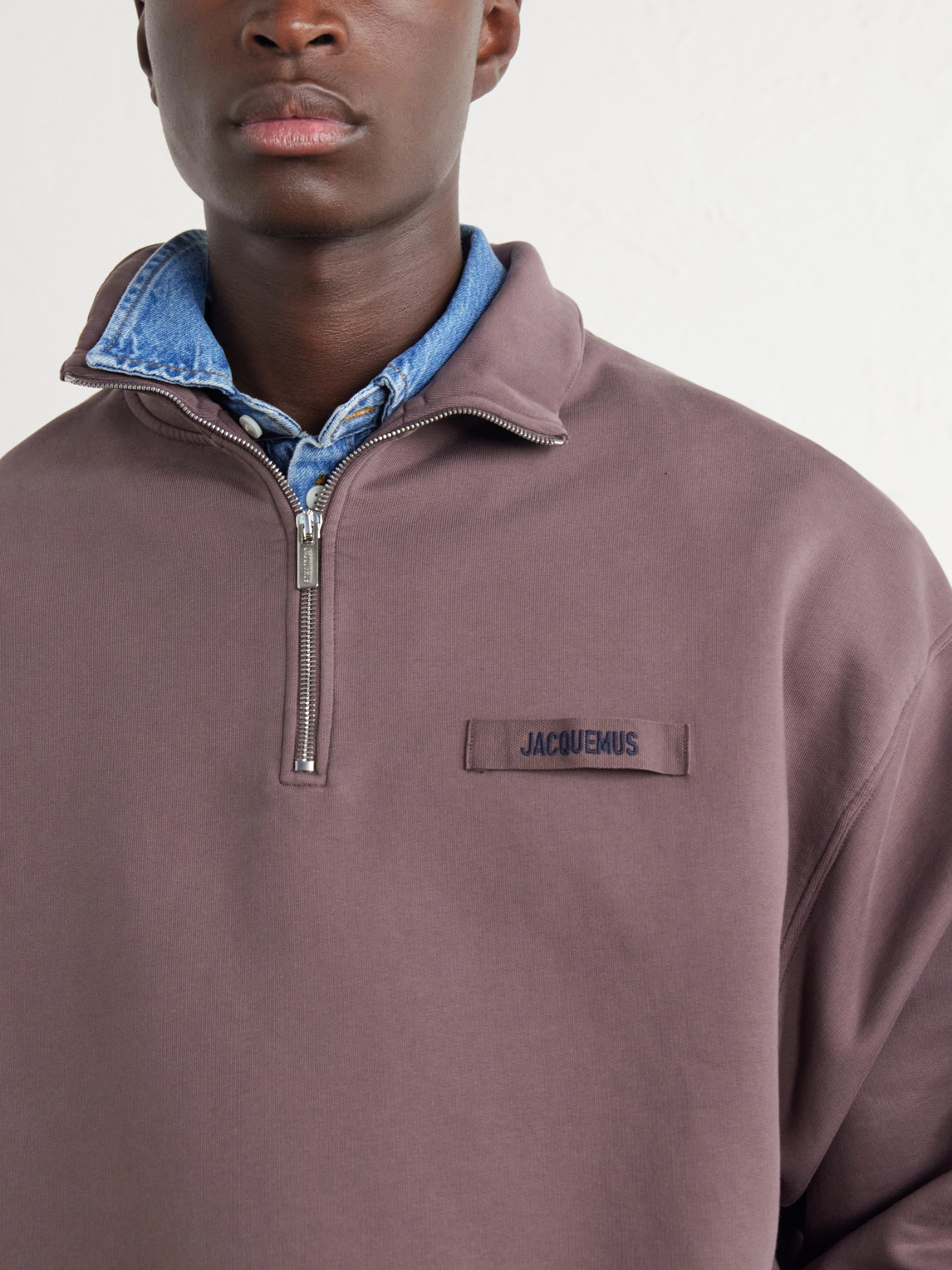 Logo-Appliquéd Cotton-Jersey Half-Zip Sweatshirt